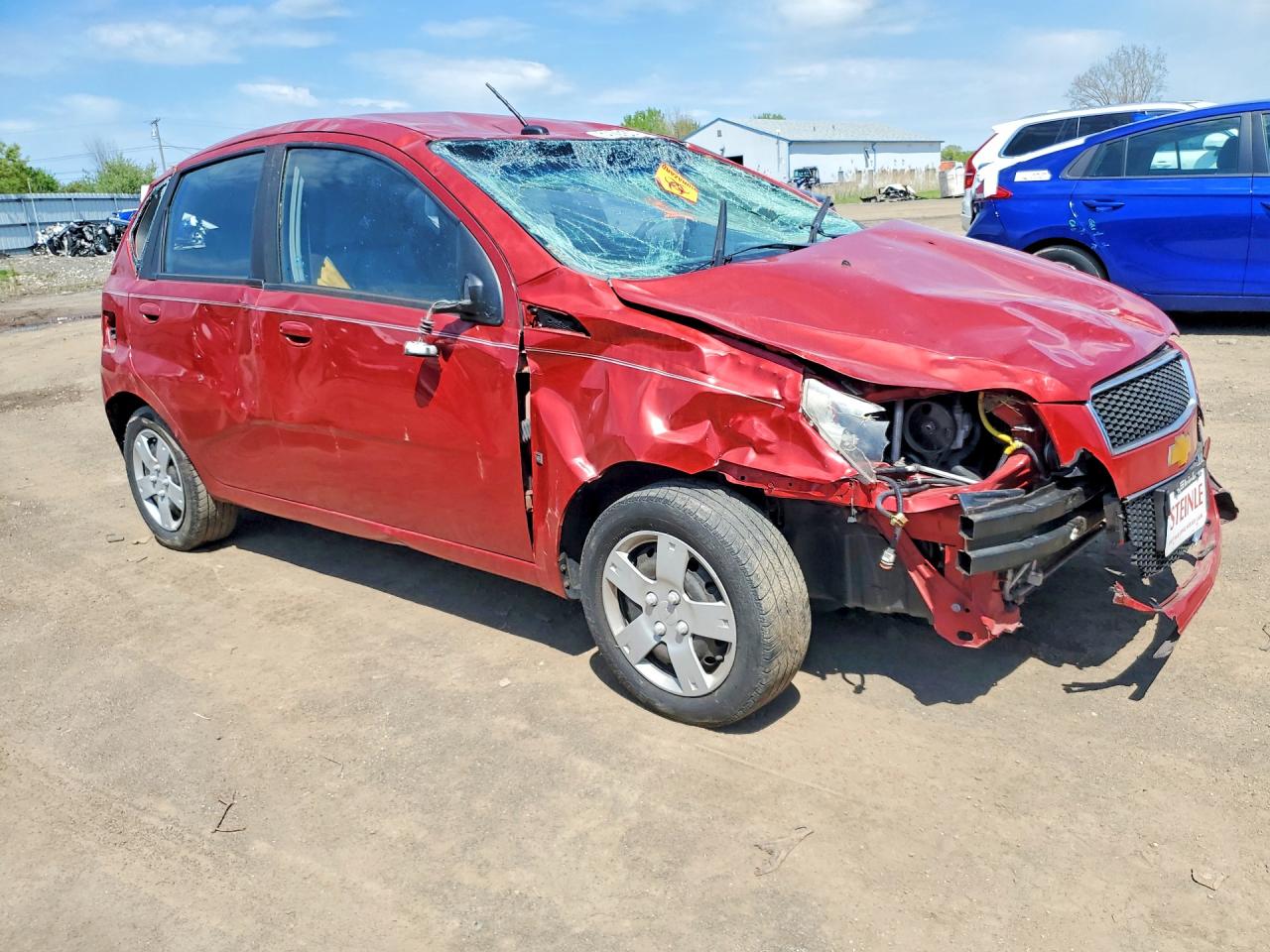 2009 Chevrolet Aveo Ls Красный vin: KL1TD66EX9B371506