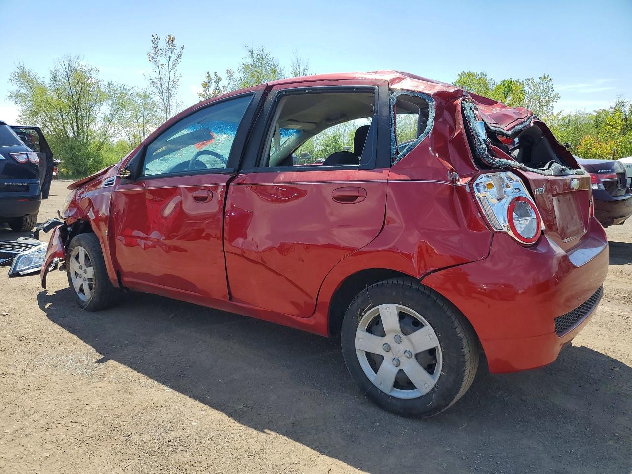 2009 Chevrolet Aveo Ls Красный vin: KL1TD66EX9B371506