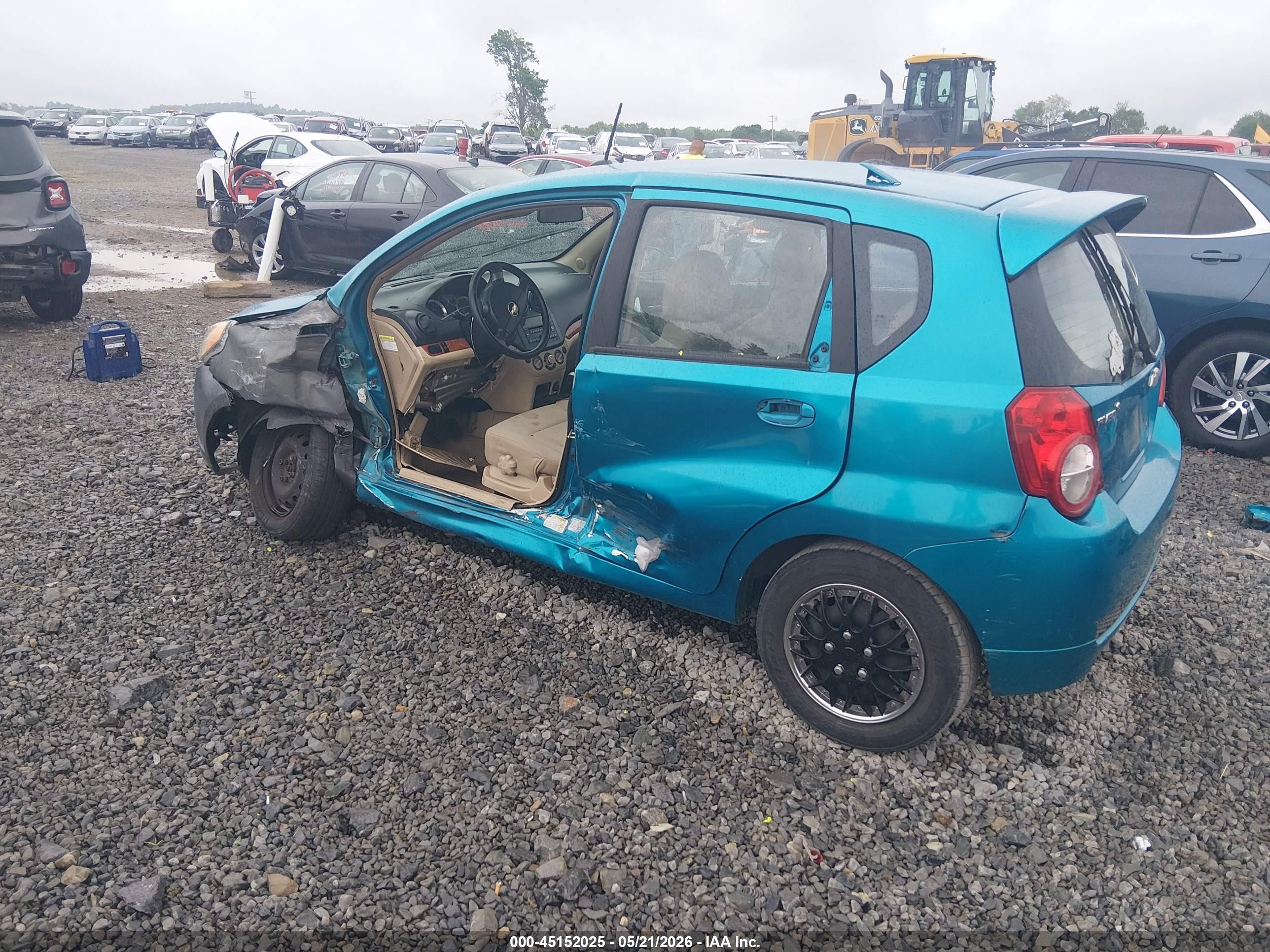 2009 Chevrolet Aveo Lt Blue vin: KL1TD66EX9B618801