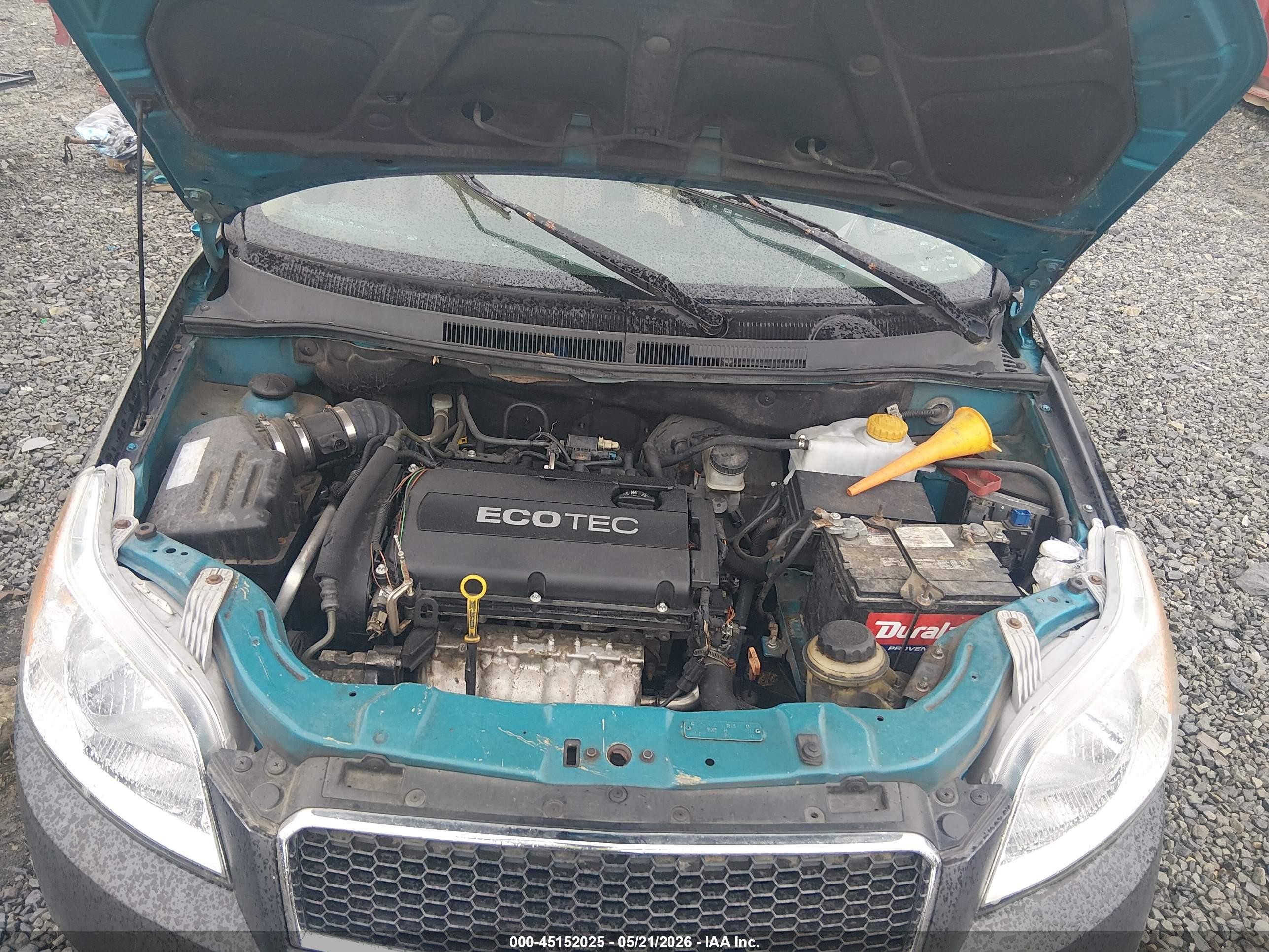 2009 Chevrolet Aveo Lt Blue vin: KL1TD66EX9B618801