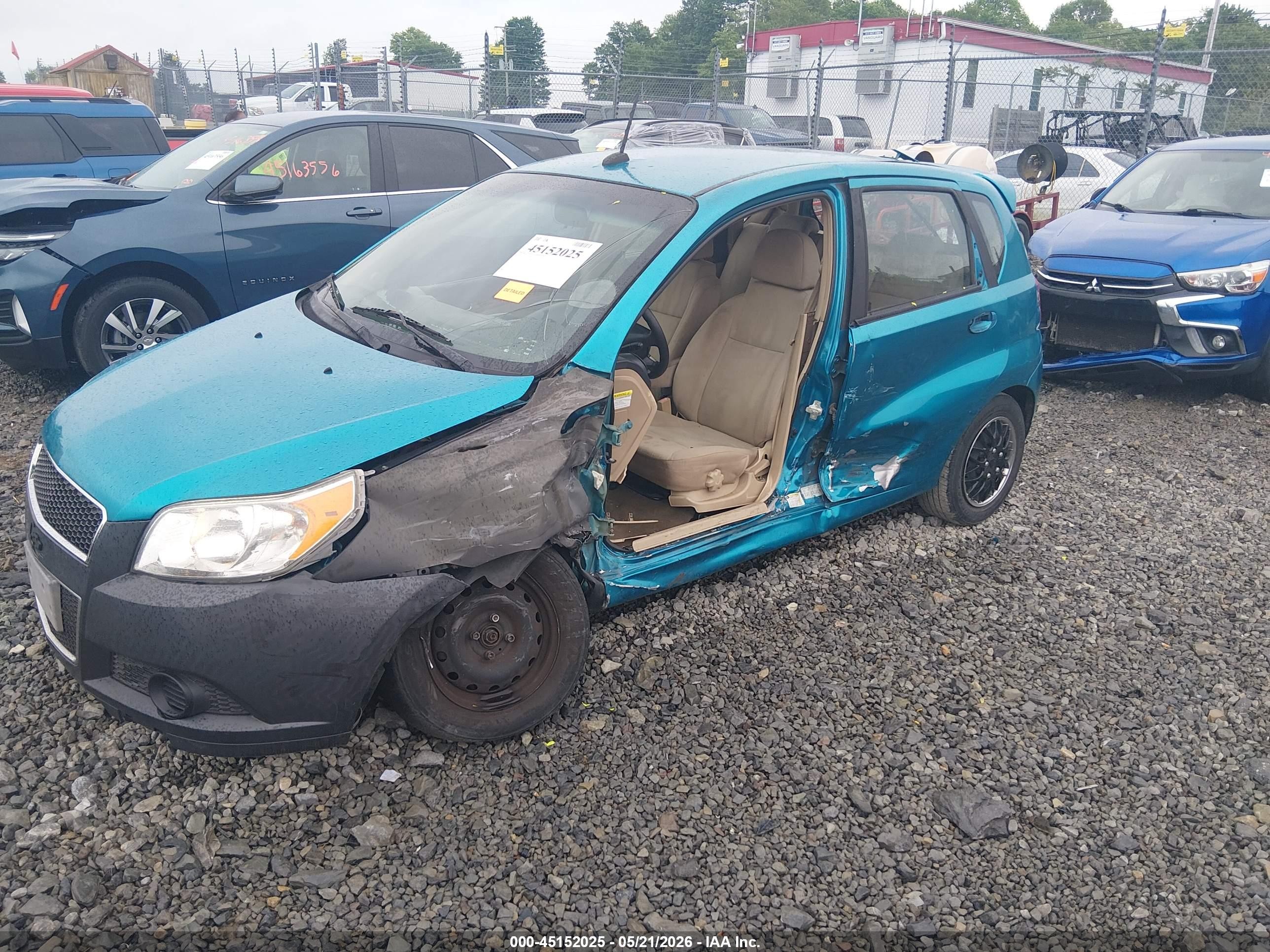2009 Chevrolet Aveo Lt Blue vin: KL1TD66EX9B618801