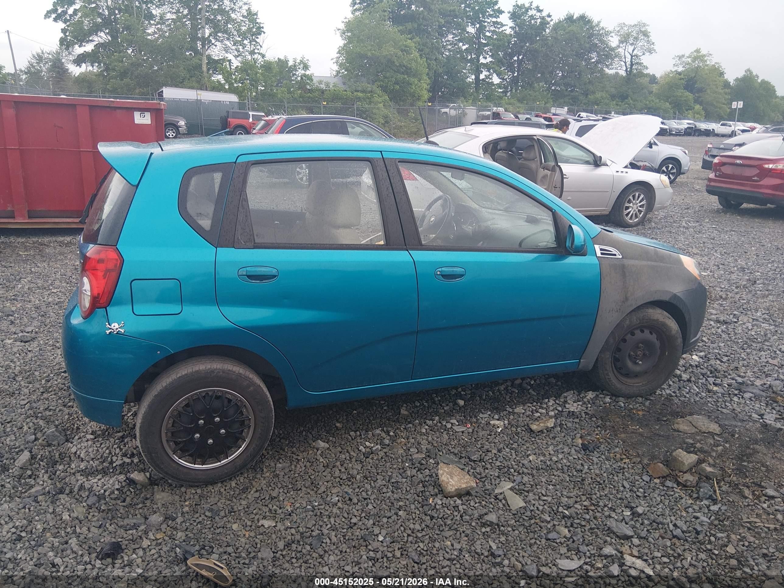 2009 Chevrolet Aveo Lt Blue vin: KL1TD66EX9B618801