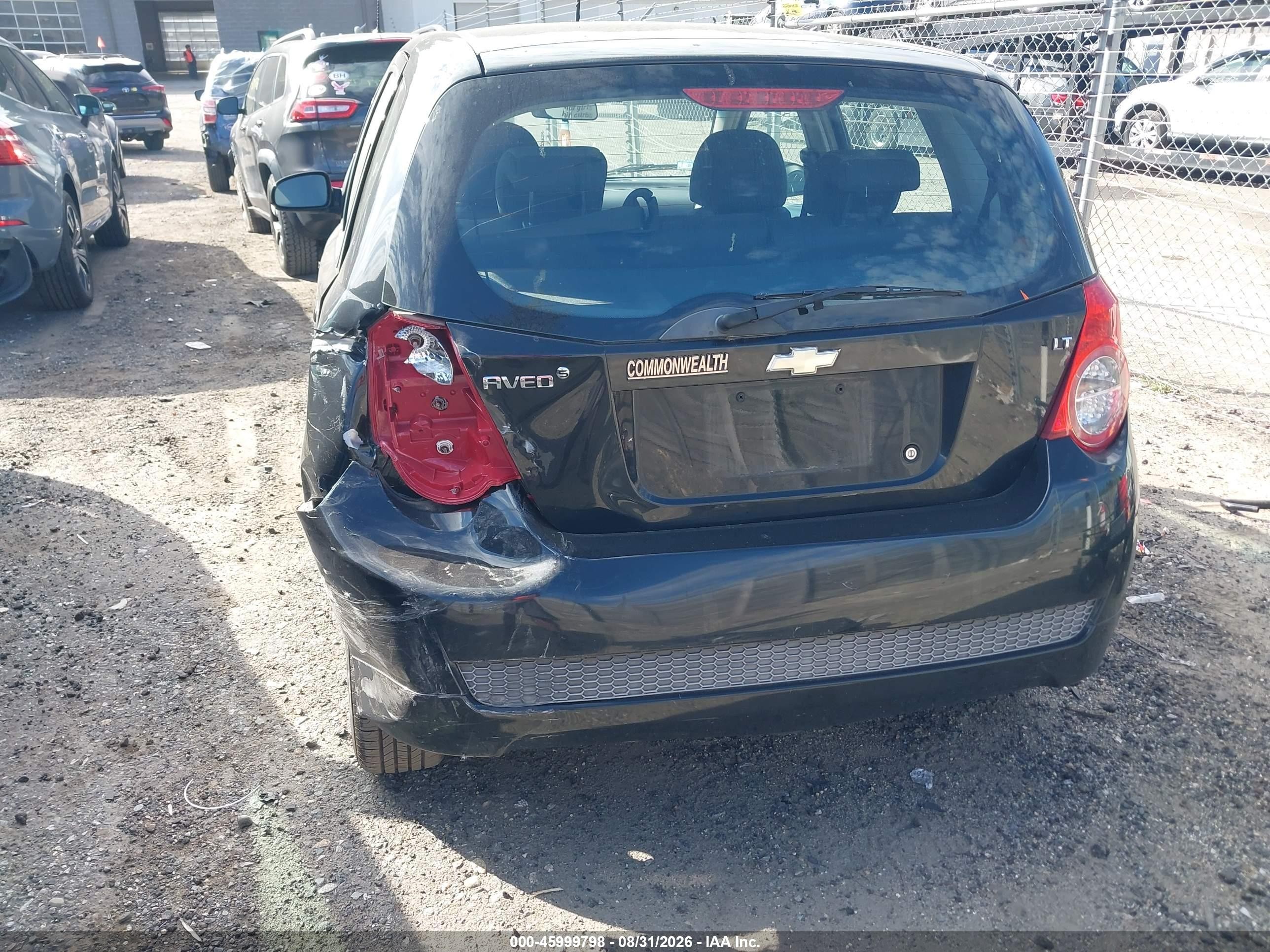 2010 Chevrolet Aveo Lt Black vin: KL1TD6DE2AB109891