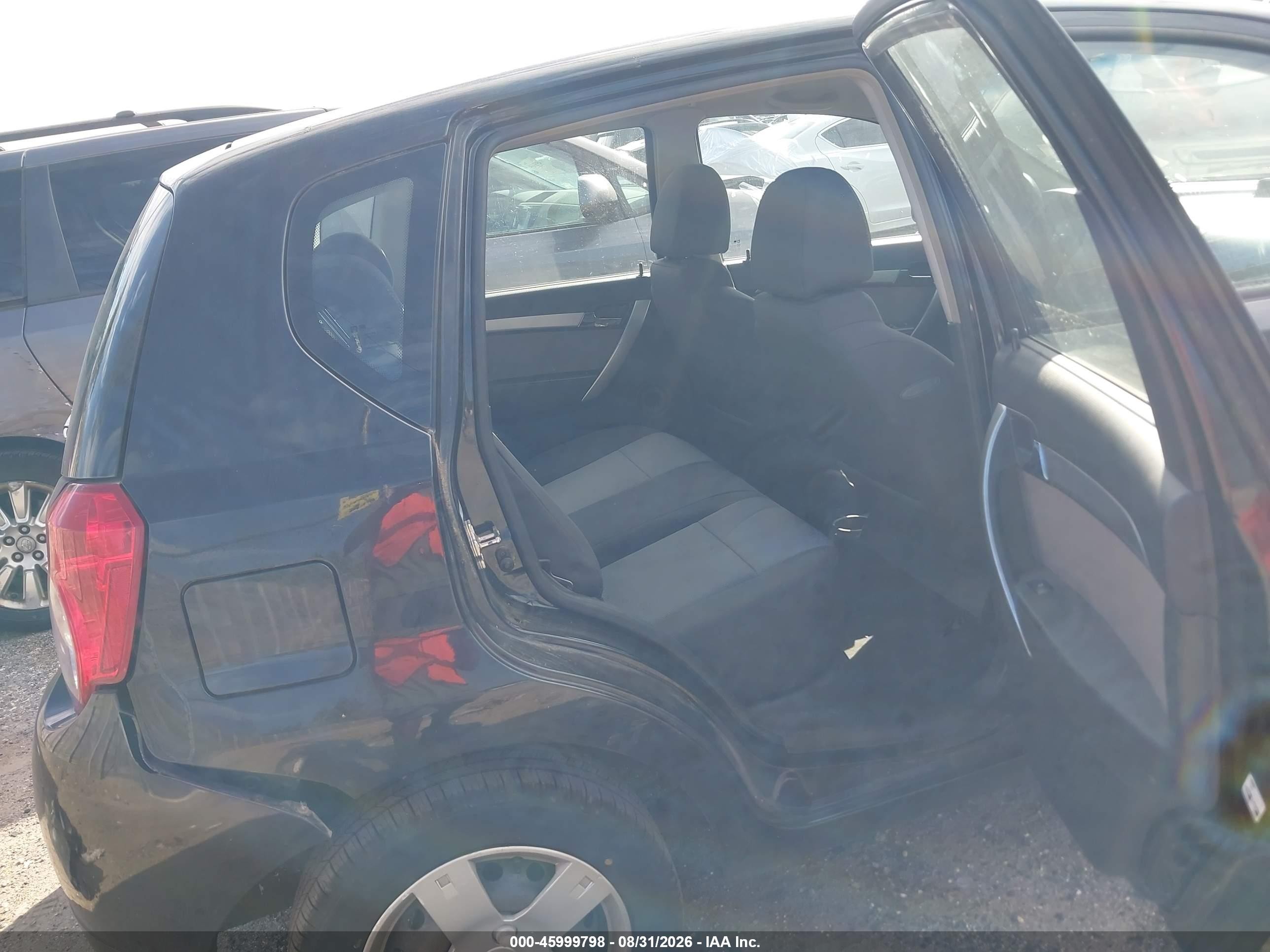 2010 Chevrolet Aveo Lt Black vin: KL1TD6DE2AB109891