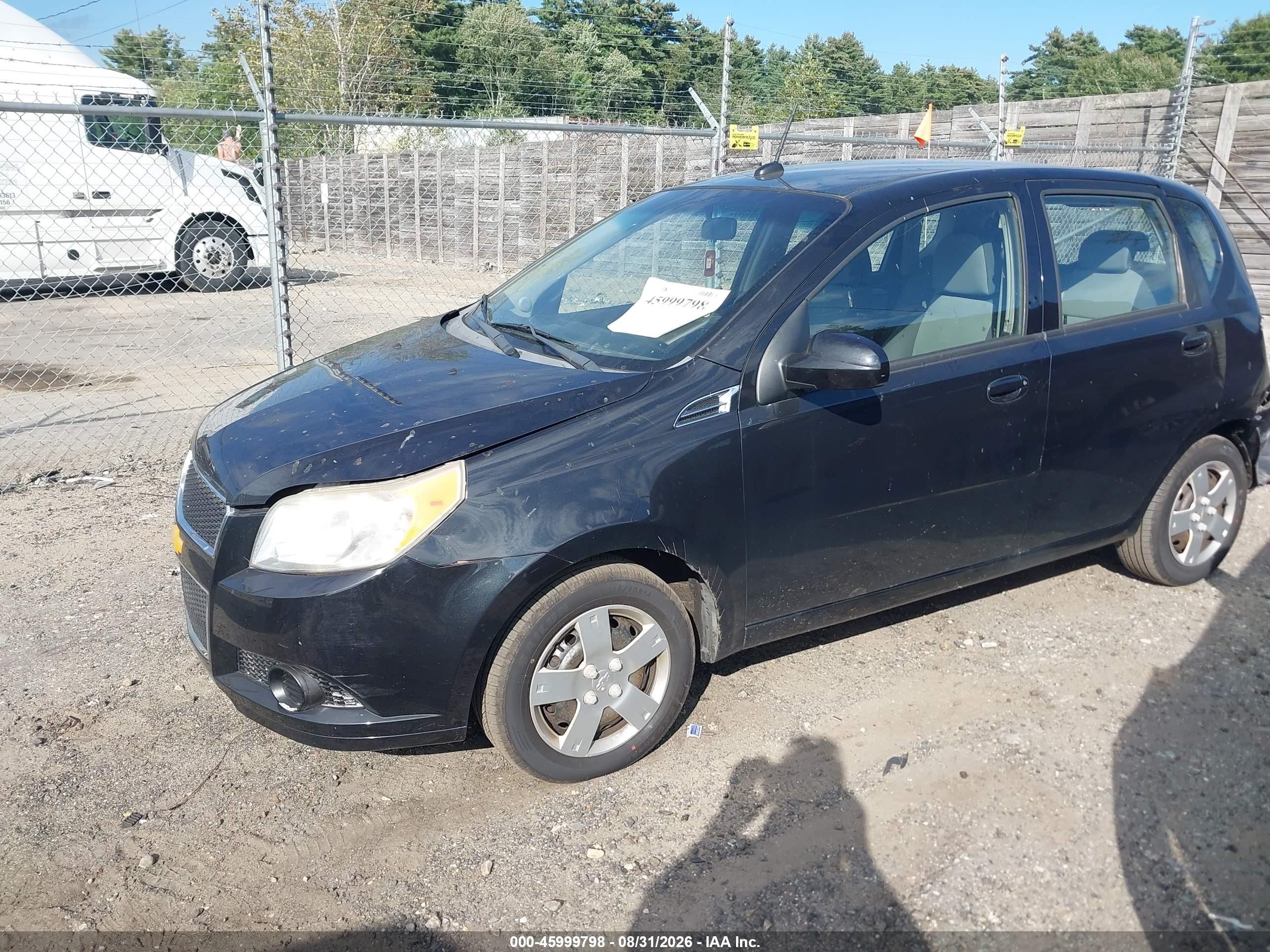 2010 Chevrolet Aveo Lt Black vin: KL1TD6DE2AB109891