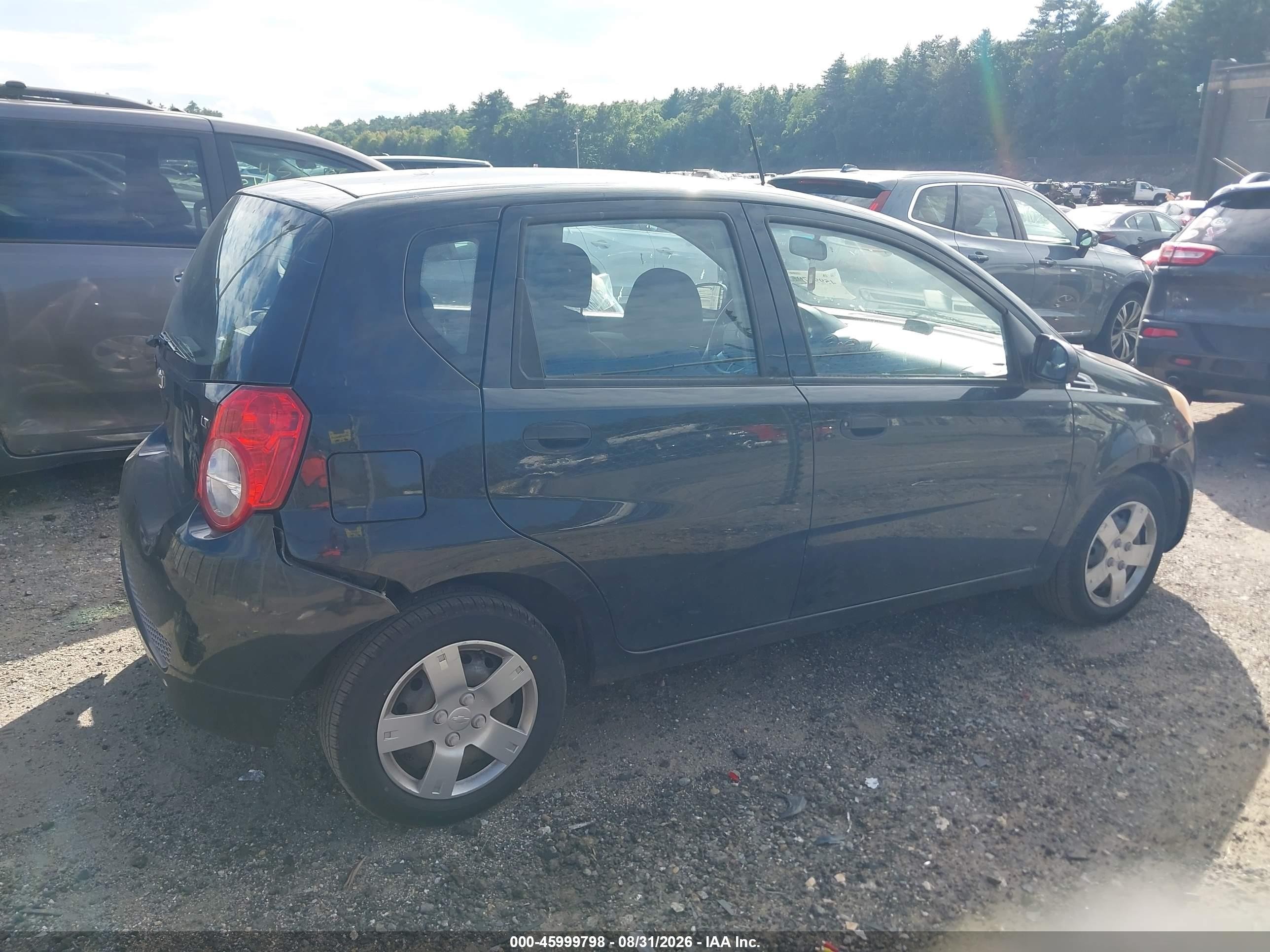 2010 Chevrolet Aveo Lt Black vin: KL1TD6DE2AB109891