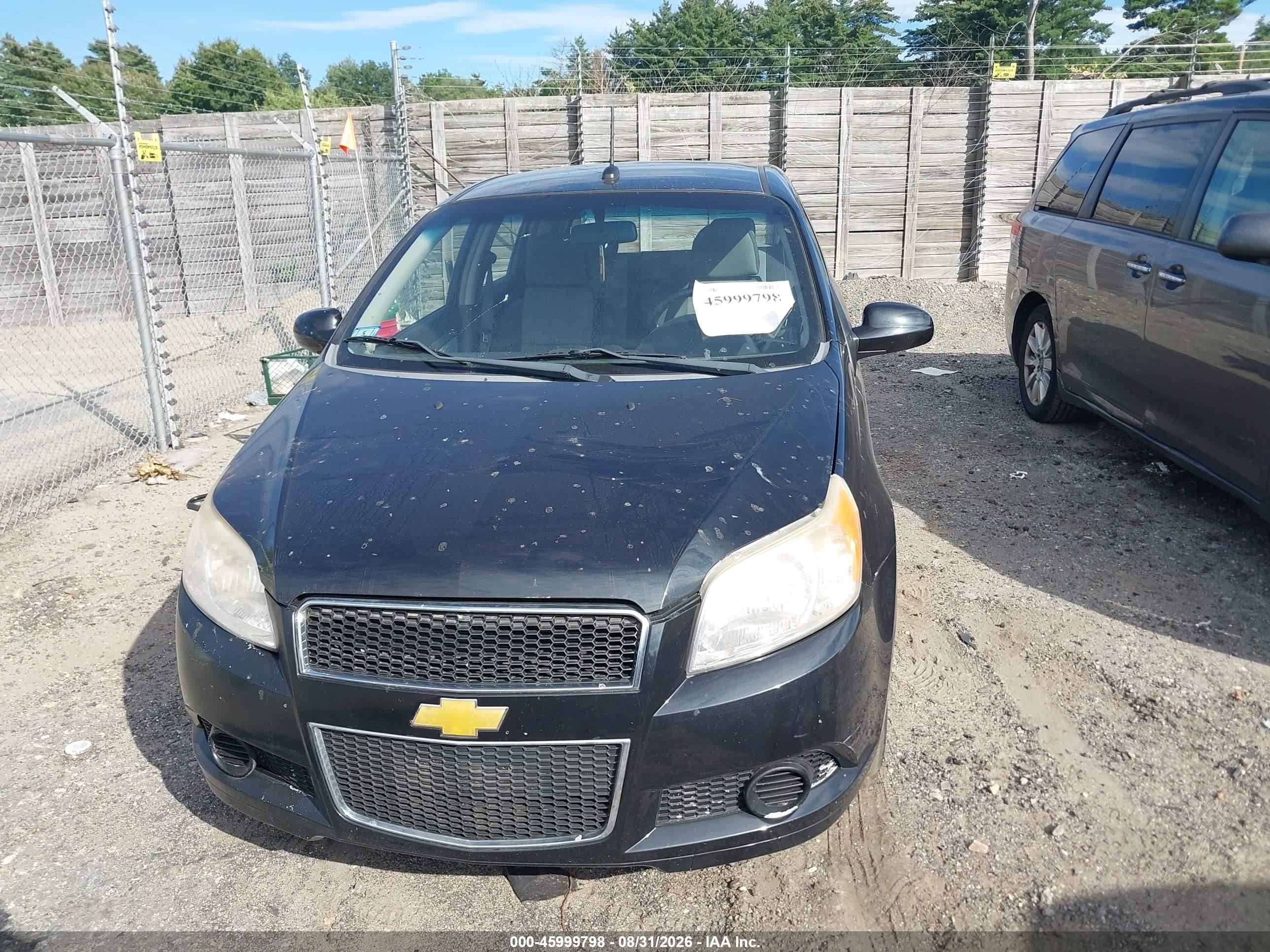 2010 Chevrolet Aveo Lt Black vin: KL1TD6DE2AB109891