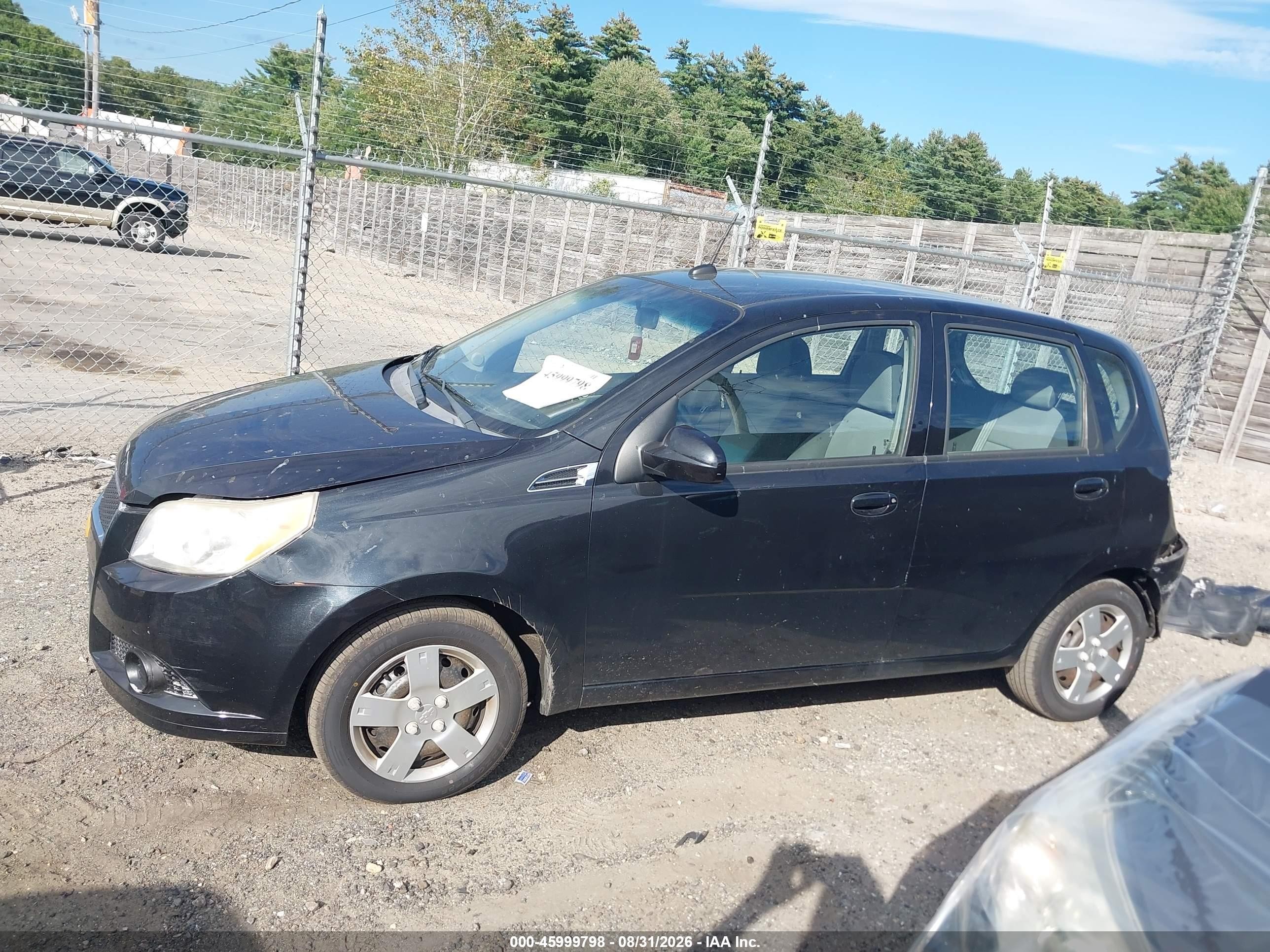 2010 Chevrolet Aveo Lt Black vin: KL1TD6DE2AB109891