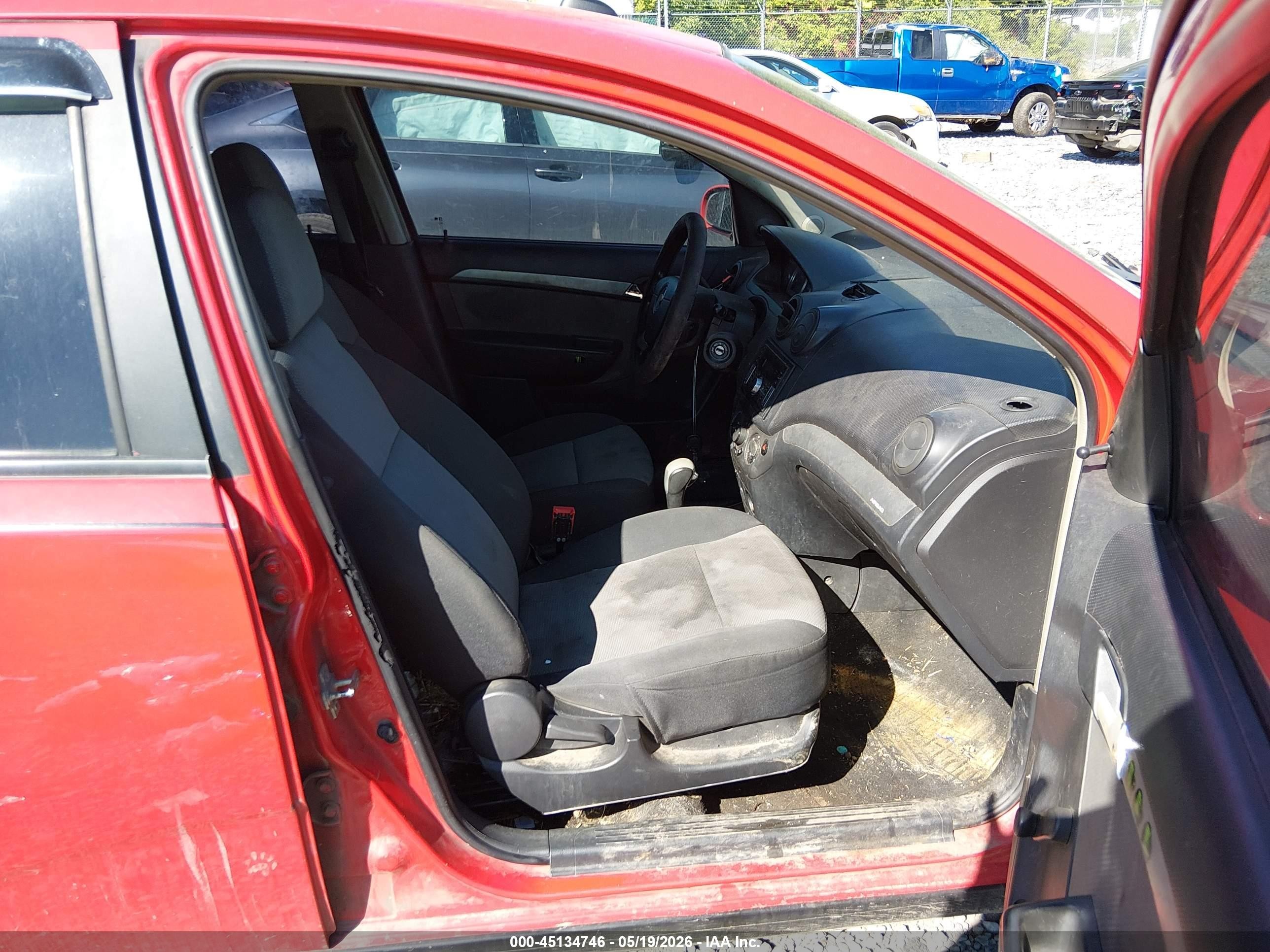 2010 Chevrolet Aveo Lt Red vin: KL1TD6DE3AB089781