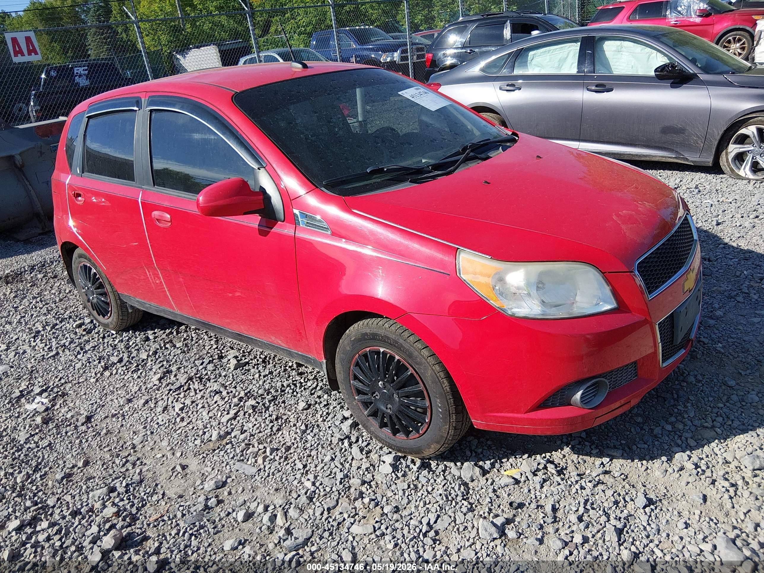 2010 Chevrolet Aveo Lt Red vin: KL1TD6DE3AB089781