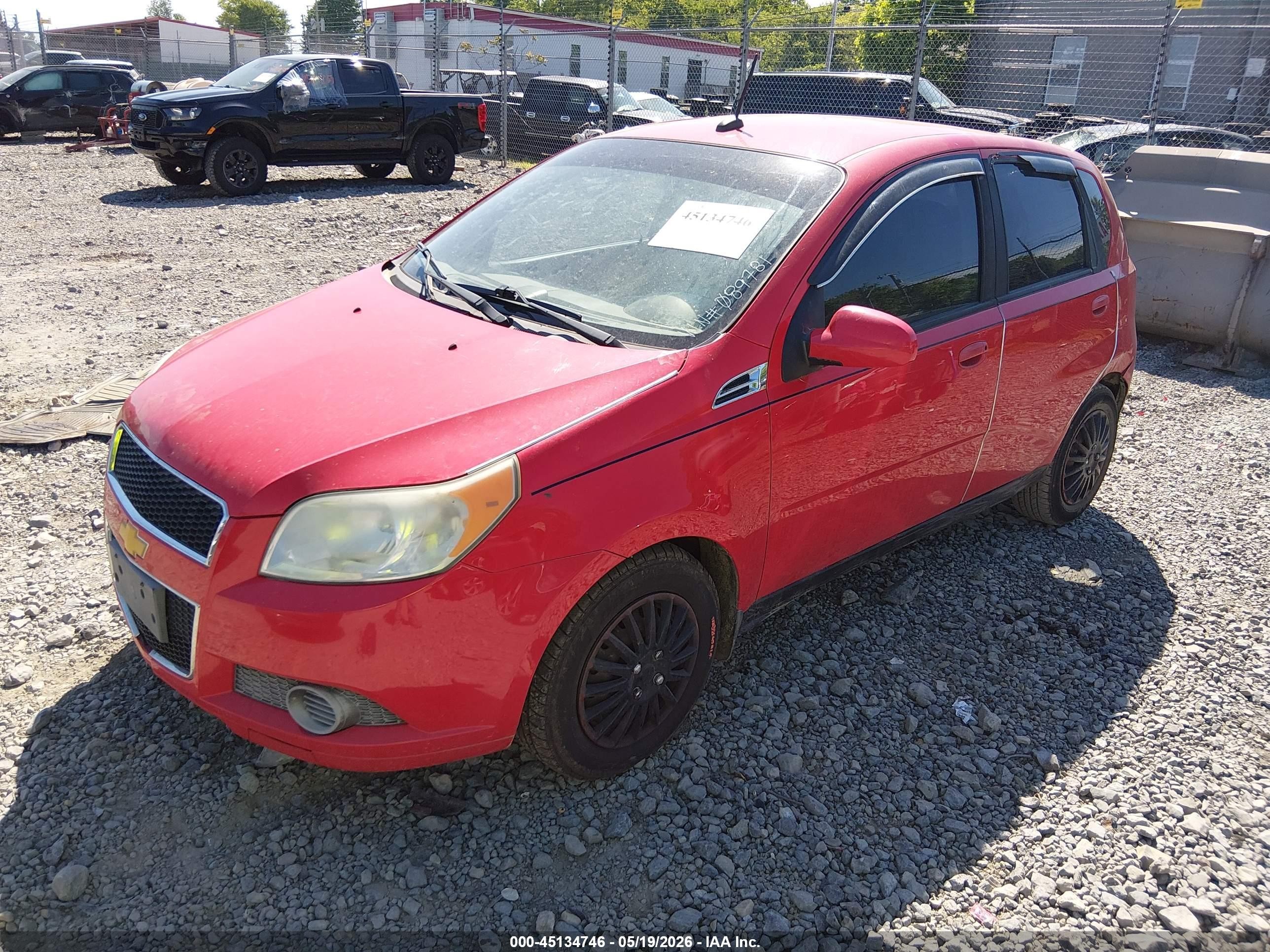 2010 Chevrolet Aveo Lt Red vin: KL1TD6DE3AB089781