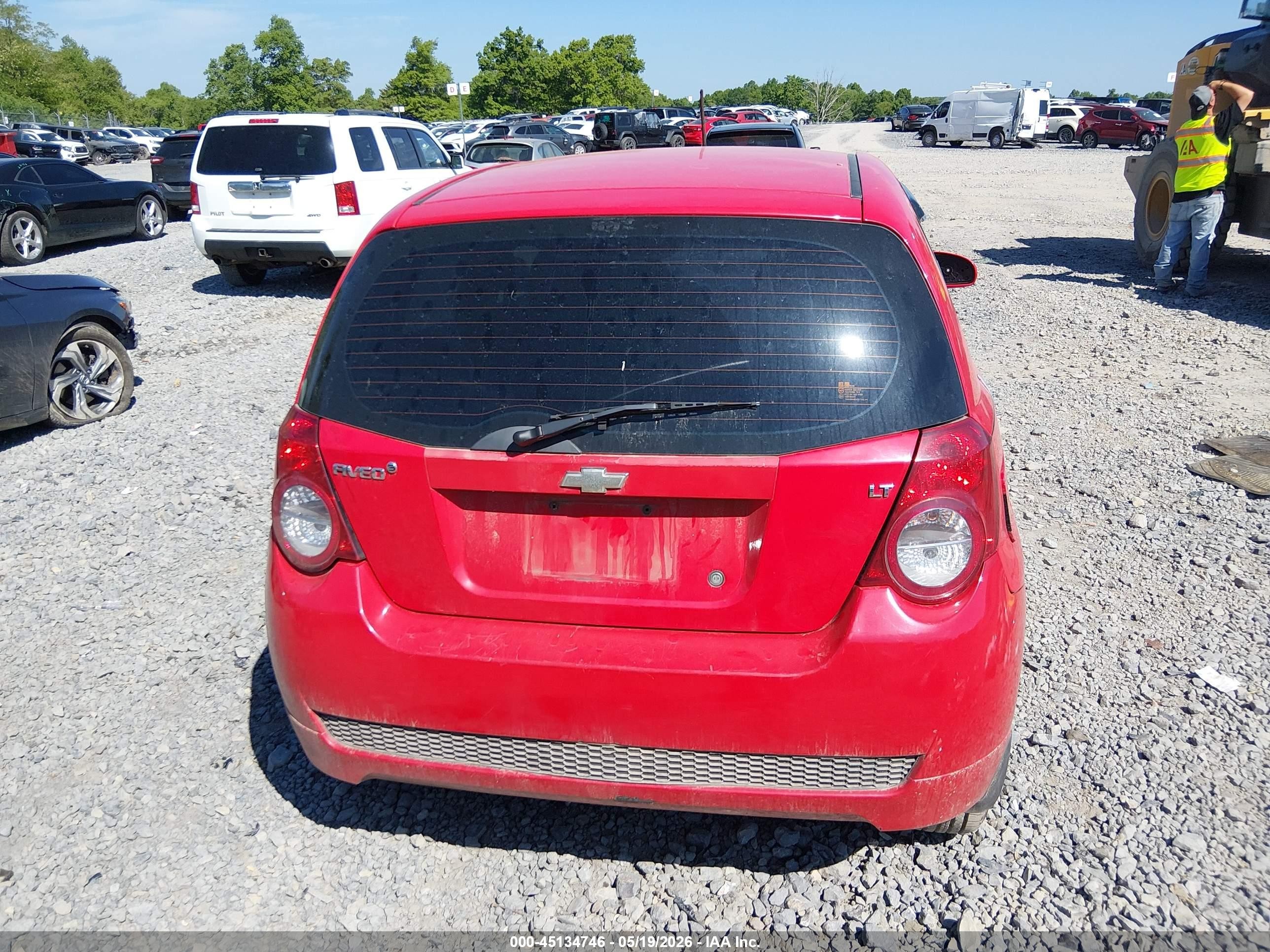 2010 Chevrolet Aveo Lt Red vin: KL1TD6DE3AB089781