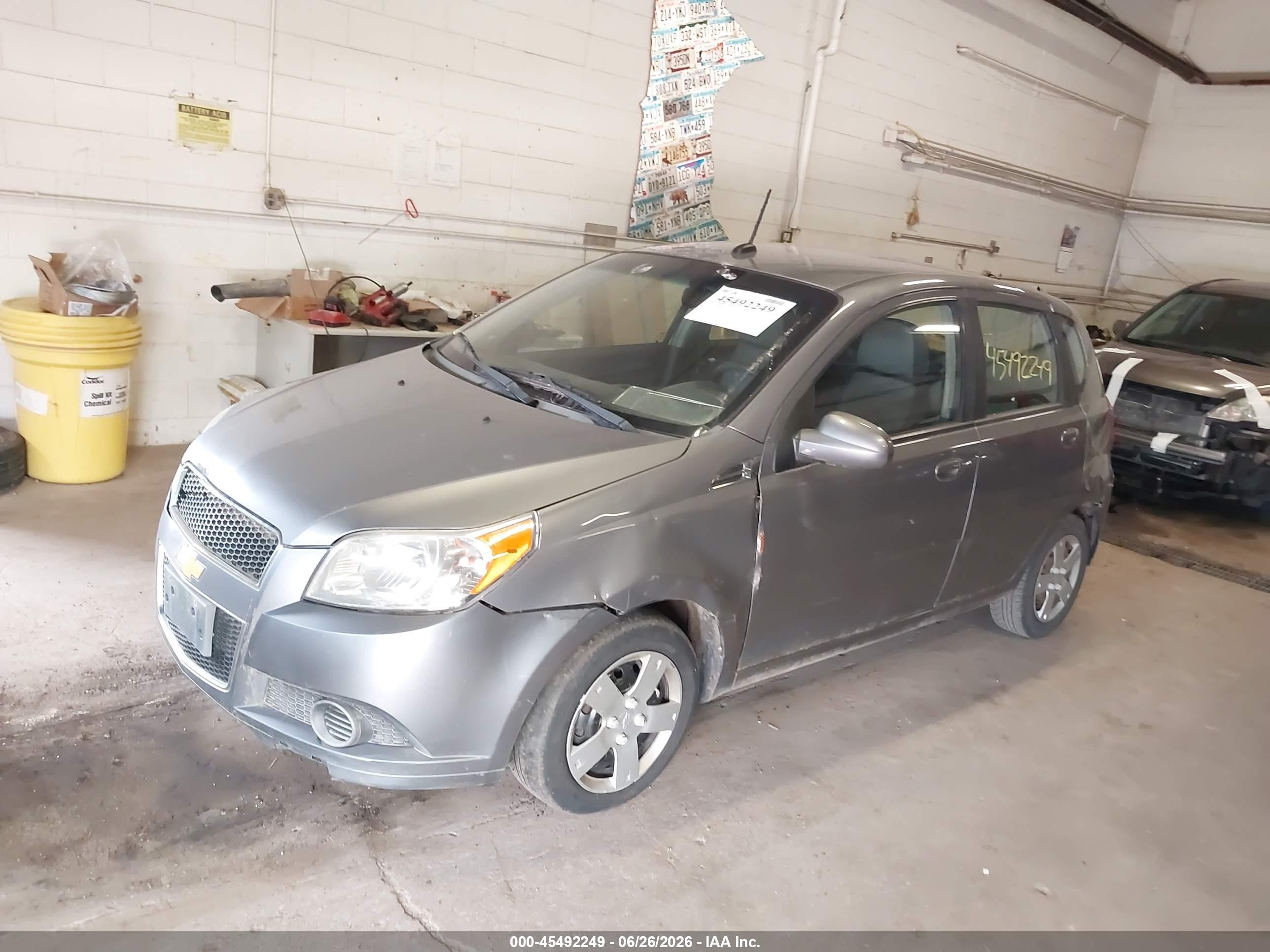 2011 Chevrolet Aveo 1lt Gray vin: KL1TD6DE3BB182785