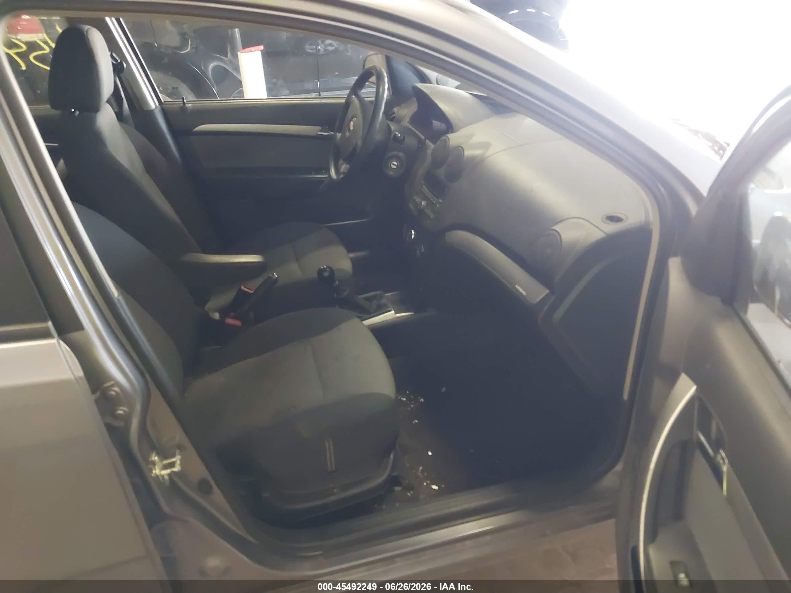 2011 Chevrolet Aveo 1lt Gray vin: KL1TD6DE3BB182785