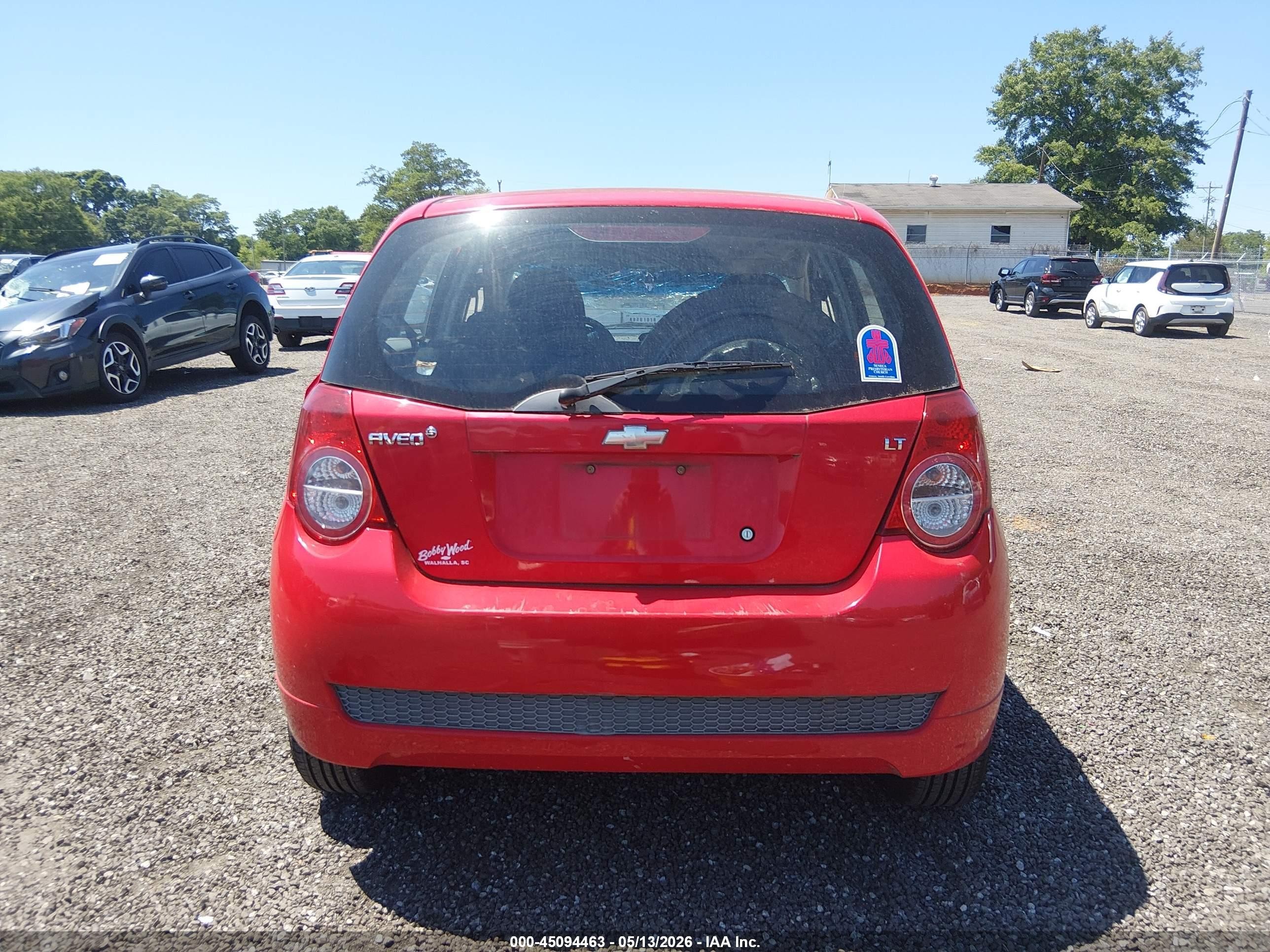 2011 Chevrolet Aveo 1lt Красный vin: KL1TD6DE4BB143767