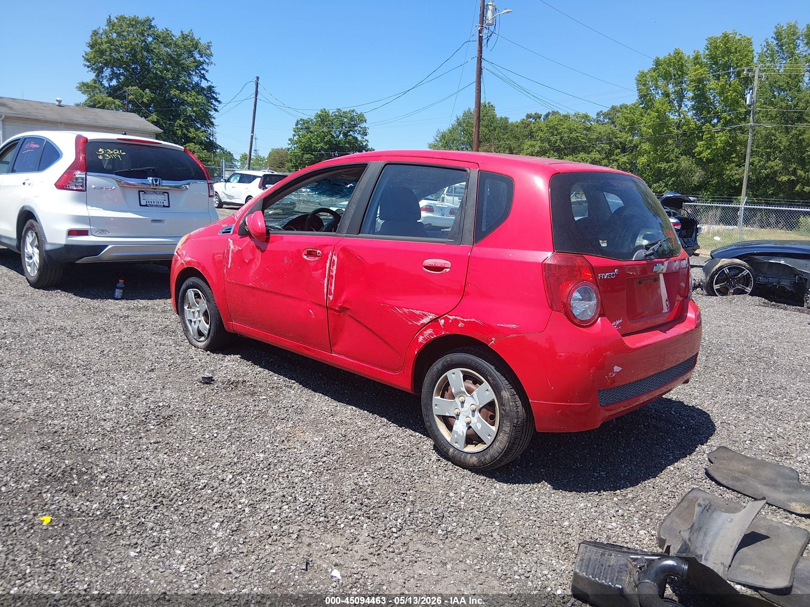 2011 Chevrolet Aveo 1lt Красный vin: KL1TD6DE4BB143767