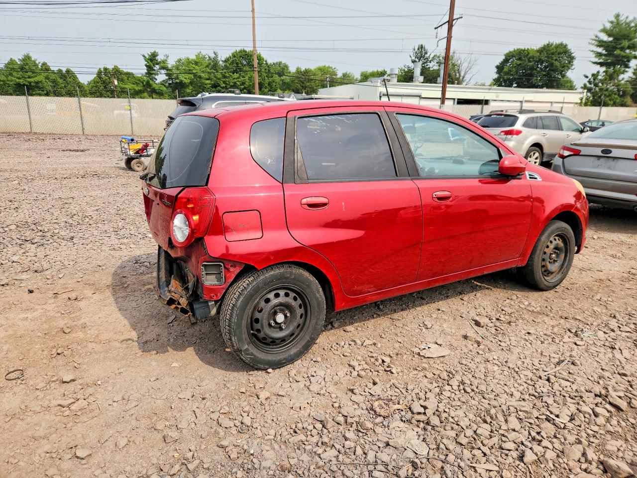 2011 Chevrolet Aveo Ls Red vin: KL1TD6DE7BB136263