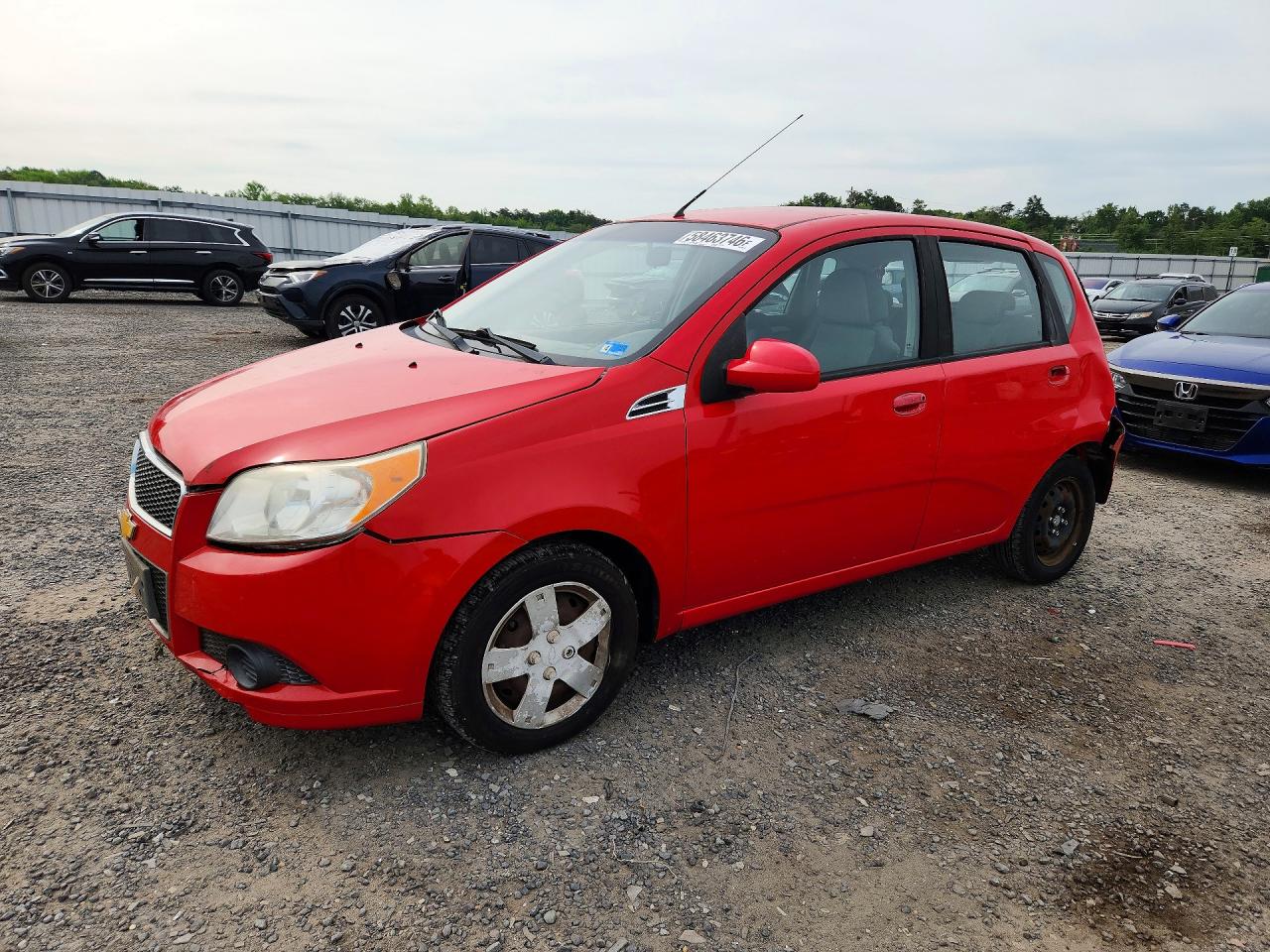 2011 Chevrolet Aveo Ls Red vin: KL1TD6DEXBB138637