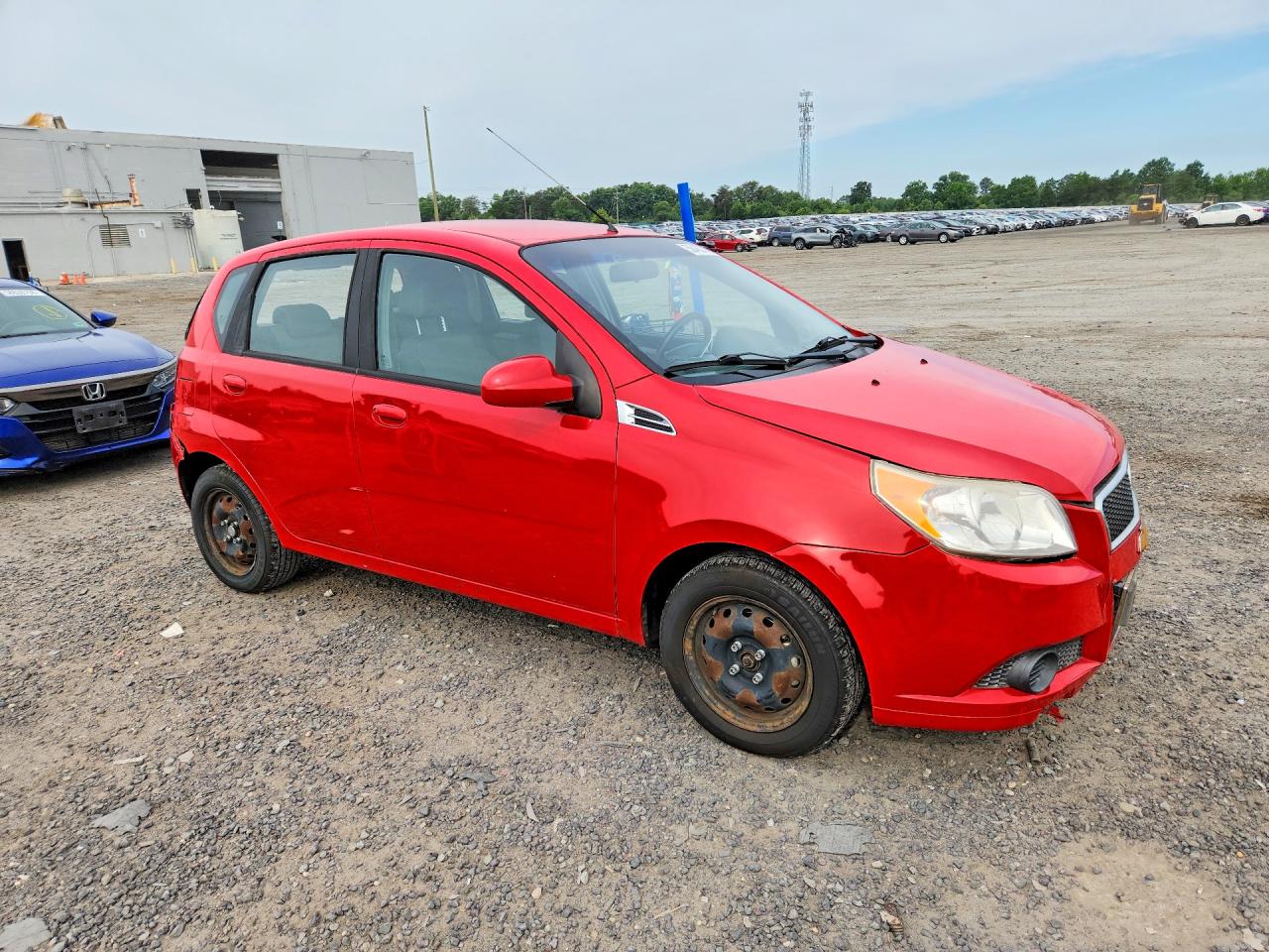 2011 Chevrolet Aveo Ls Red vin: KL1TD6DEXBB138637