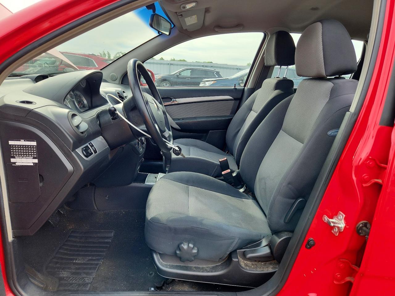 2011 Chevrolet Aveo Ls Red vin: KL1TD6DEXBB138637