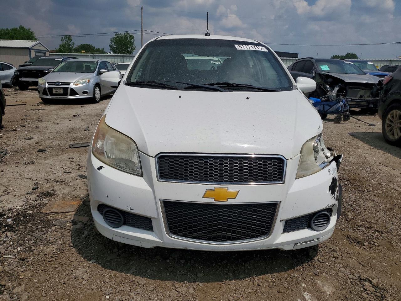 2011 Chevrolet Aveo Ls White vin: KL1TD6DEXBB153655