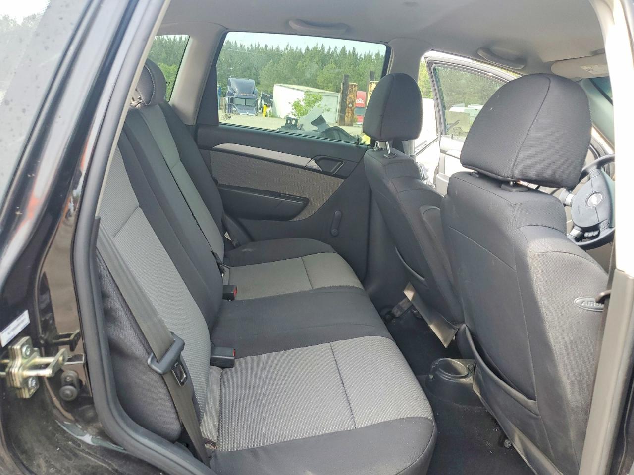 2011 Chevrolet Aveo Ls Black vin: KL1TD6DEXBB153977