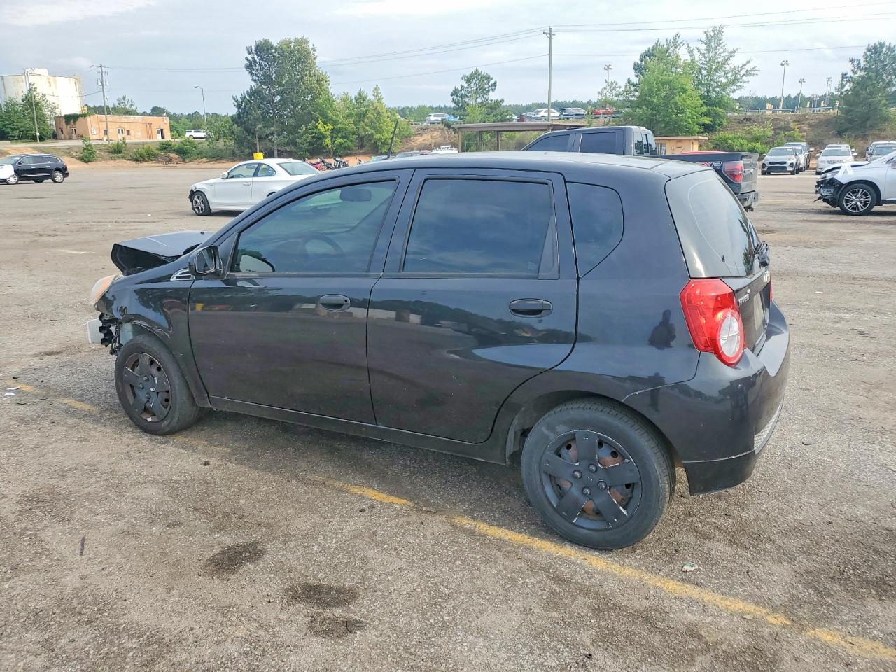 2011 Chevrolet Aveo Ls Black vin: KL1TD6DEXBB153977