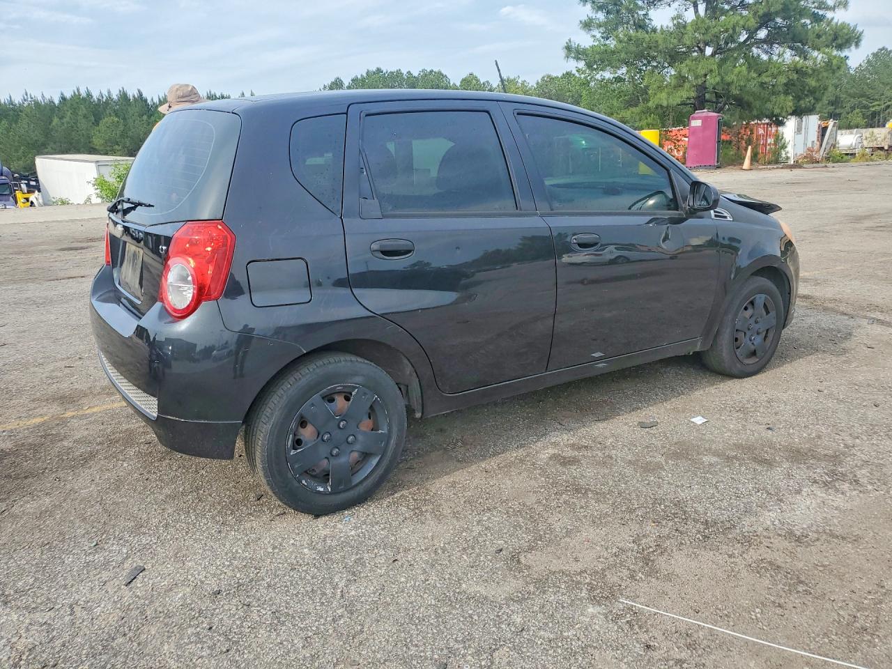 2011 Chevrolet Aveo Ls Black vin: KL1TD6DEXBB153977