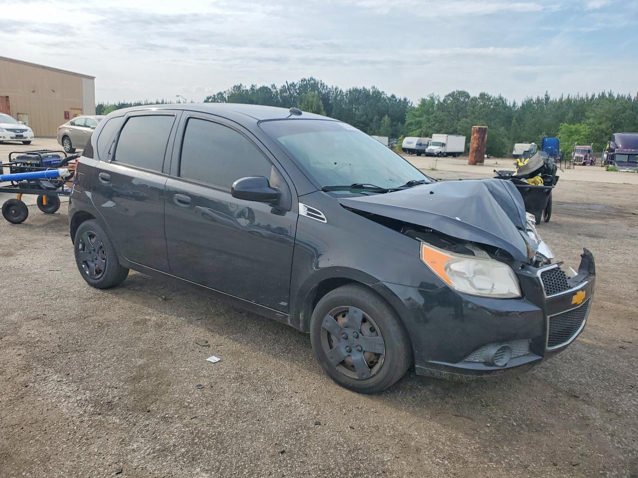 2011 Chevrolet Aveo Ls Black vin: KL1TD6DEXBB153977