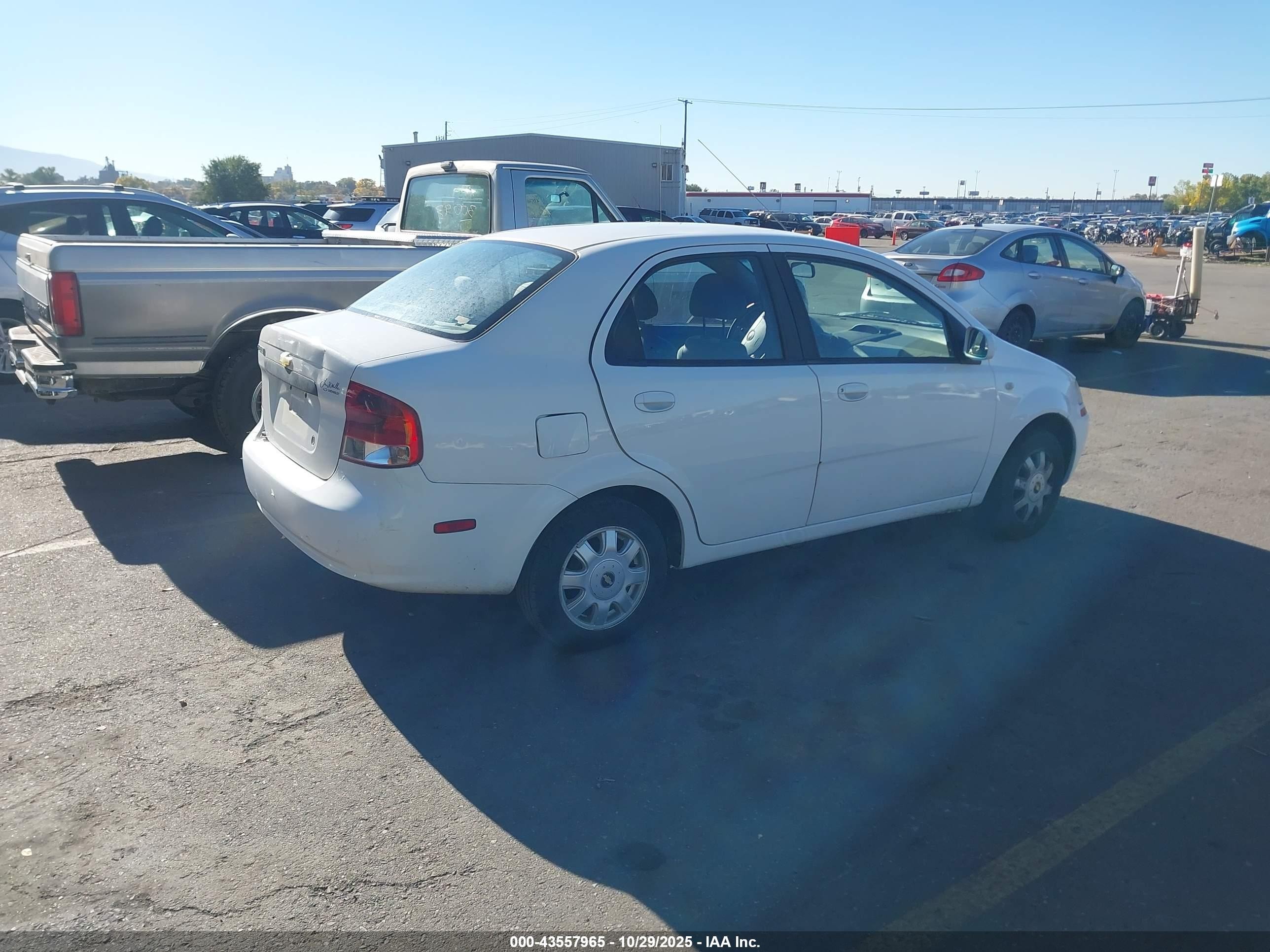2005 Chevrolet Aveo Lt White vin: KL1TG52675B330146