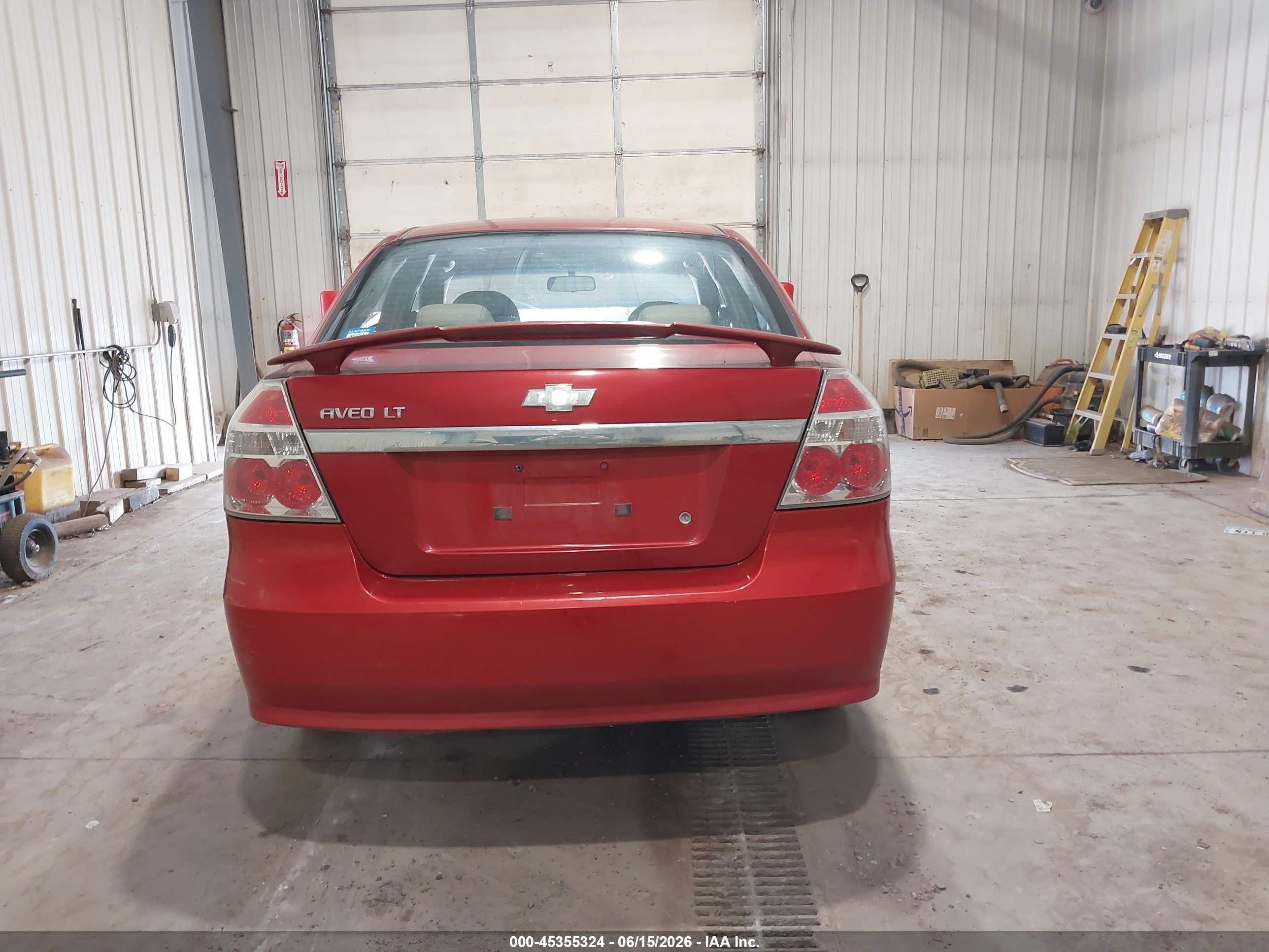 2007 Chevrolet Aveo Lt Red vin: KL1TG56647B137790