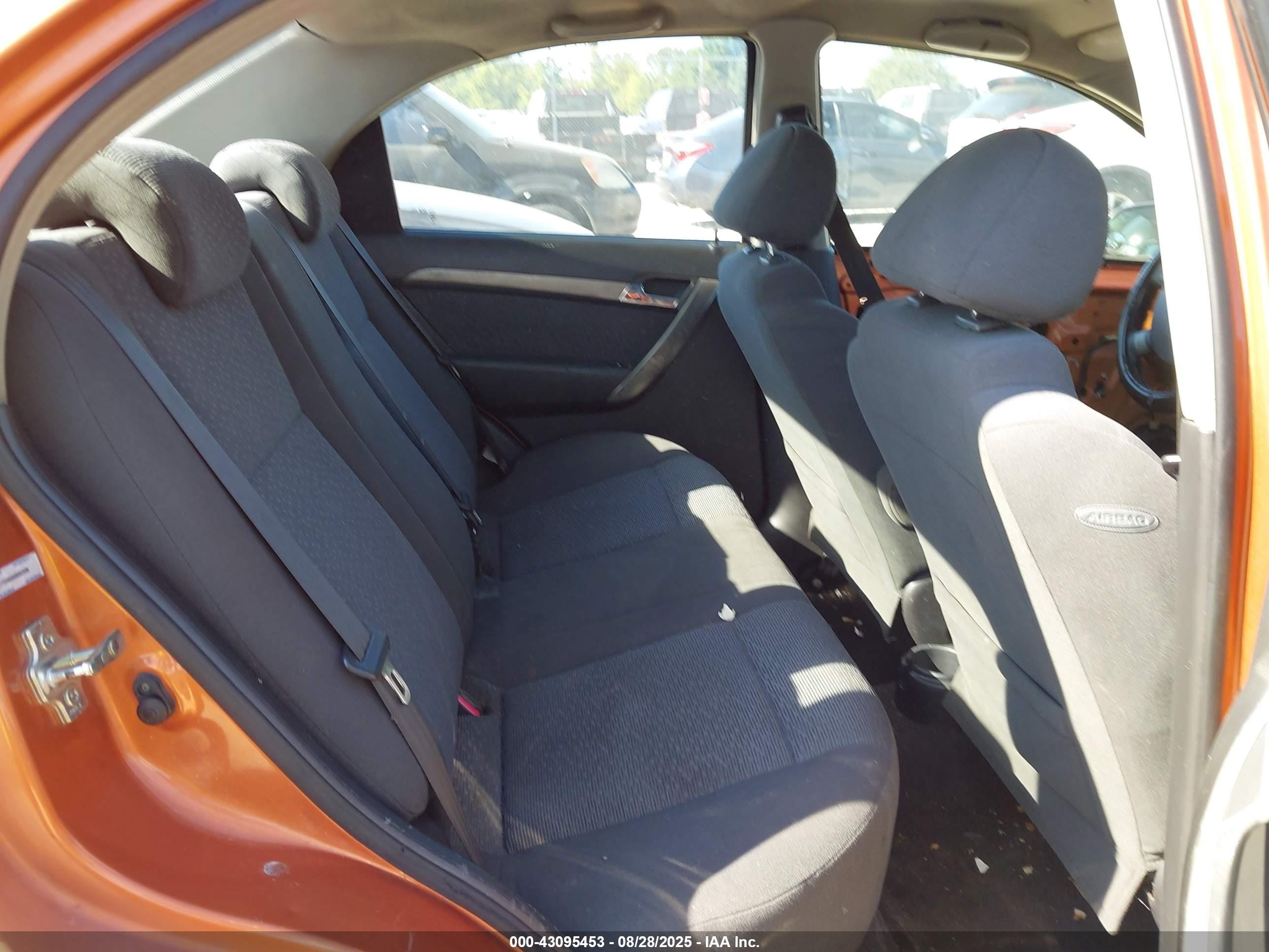 2008 Chevrolet Aveo Lt Orange vin: KL1TG56688B082696