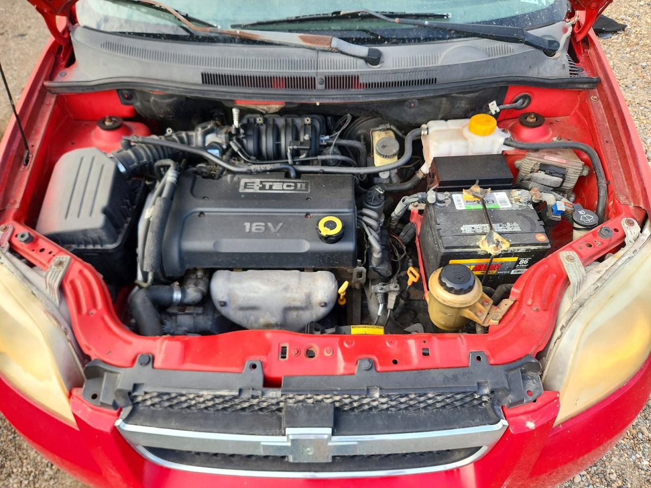 2008 Chevrolet Aveo Lt Red vin: KL1TG56688B178974
