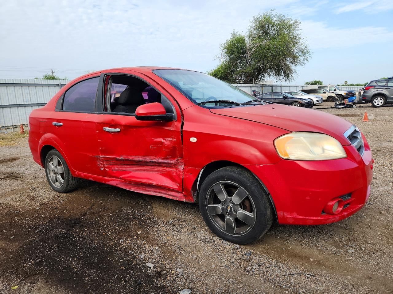 2008 Chevrolet Aveo Lt Red vin: KL1TG56688B178974