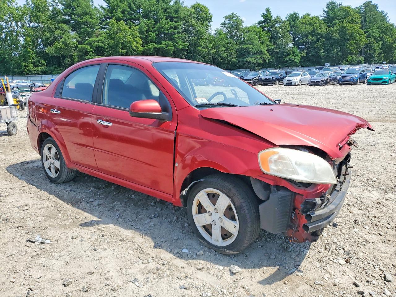 2009 Chevrolet Aveo Red vin: KL1TG56E09B338452