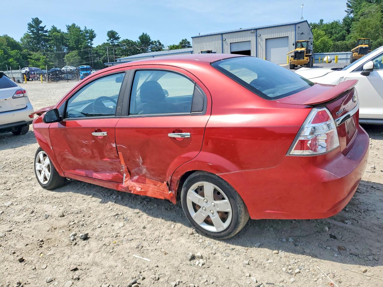 2009 Chevrolet Aveo Red vin: KL1TG56E09B338452