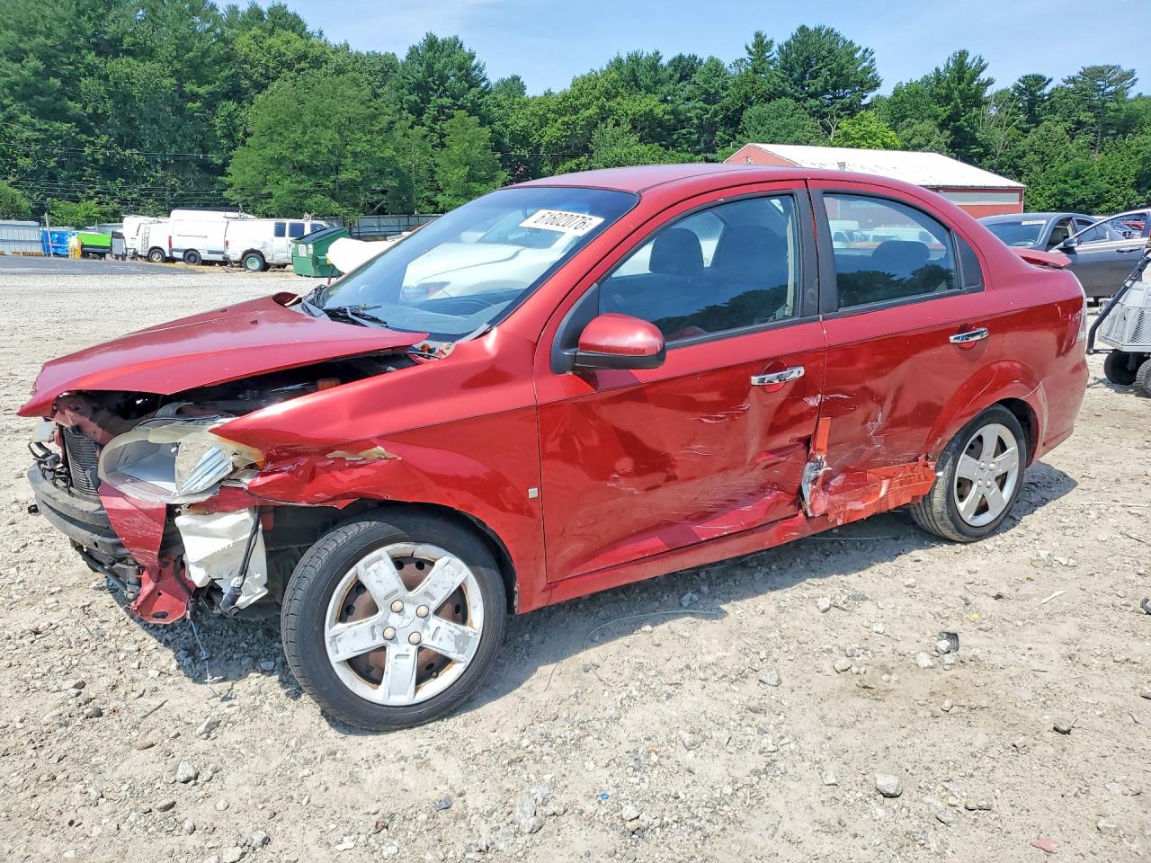 2009 Chevrolet Aveo Красный vin: KL1TG56E09B338452