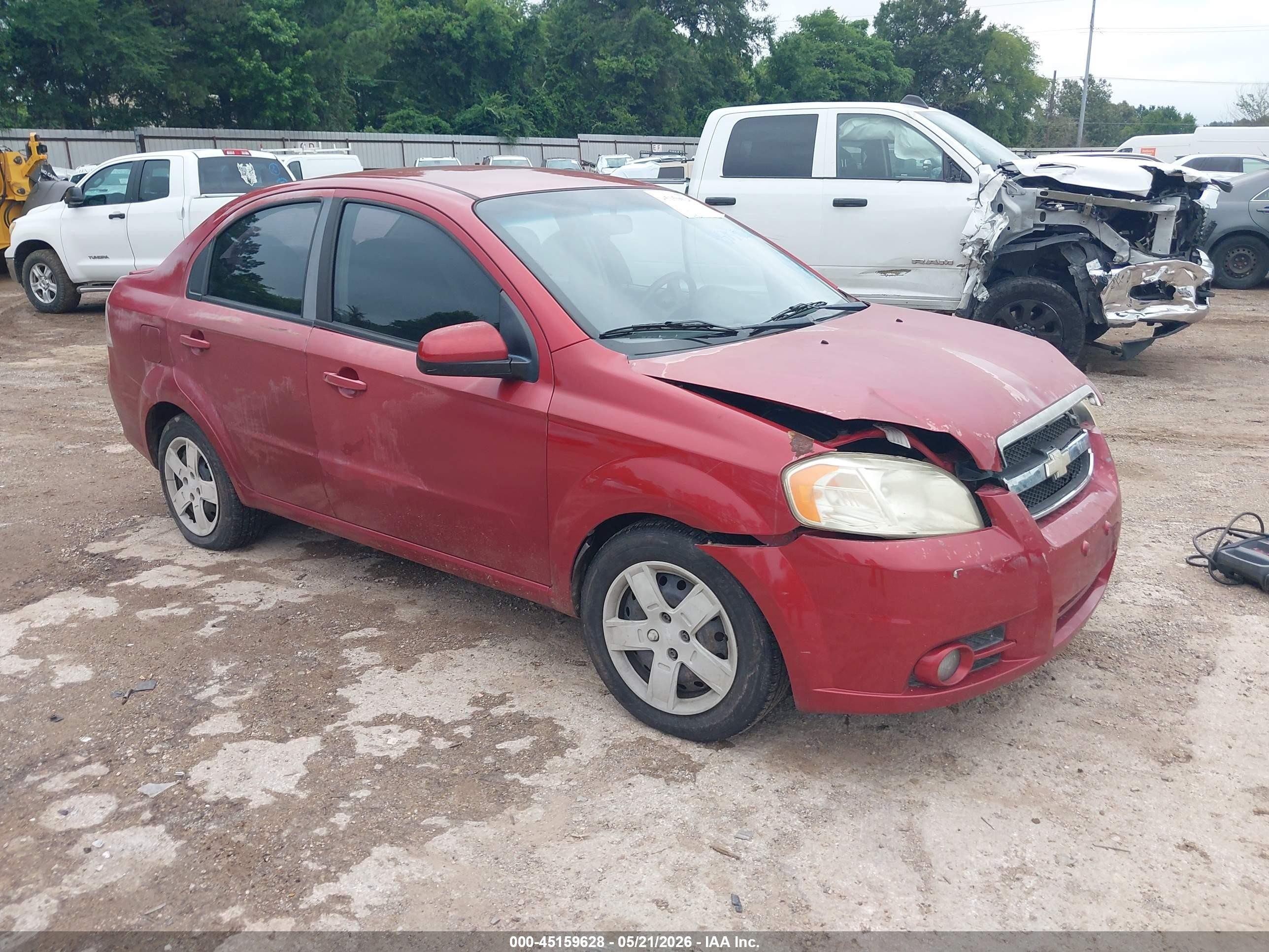 2010 Chevrolet Aveo Lt Maroon vin: KL1TG5DE4AB044267