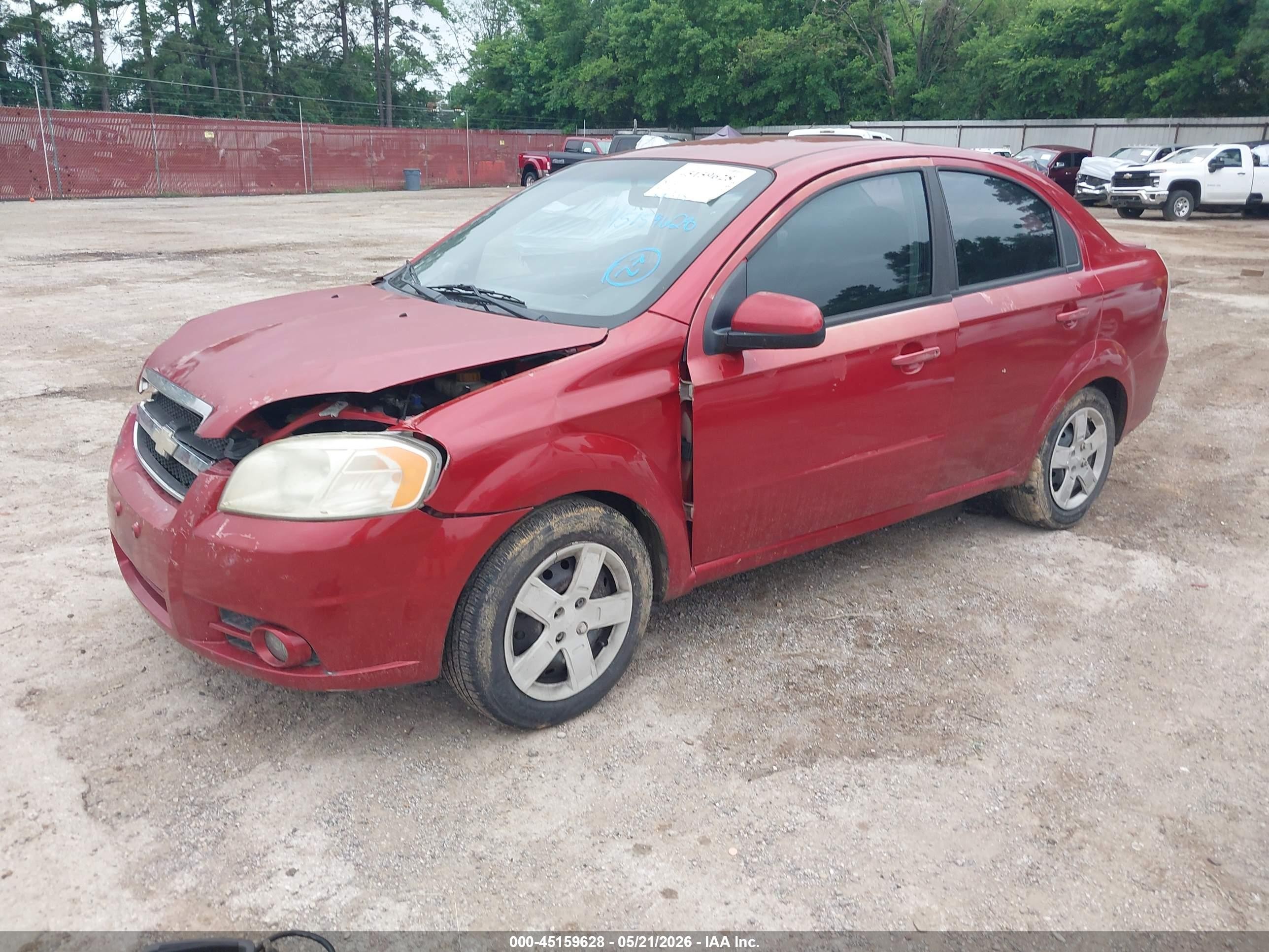 2010 Chevrolet Aveo Lt Maroon vin: KL1TG5DE4AB044267