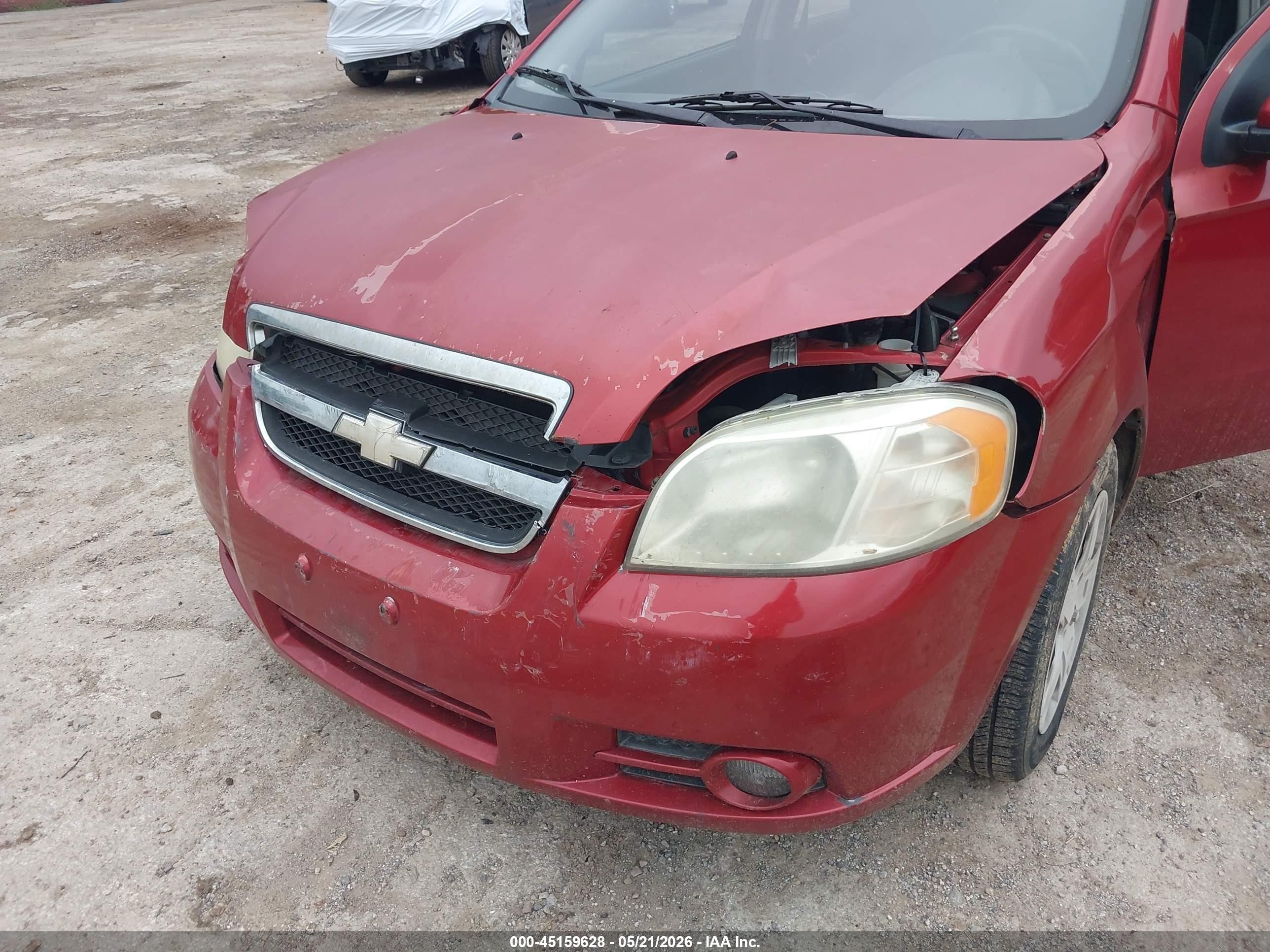 2010 Chevrolet Aveo Lt Maroon vin: KL1TG5DE4AB044267