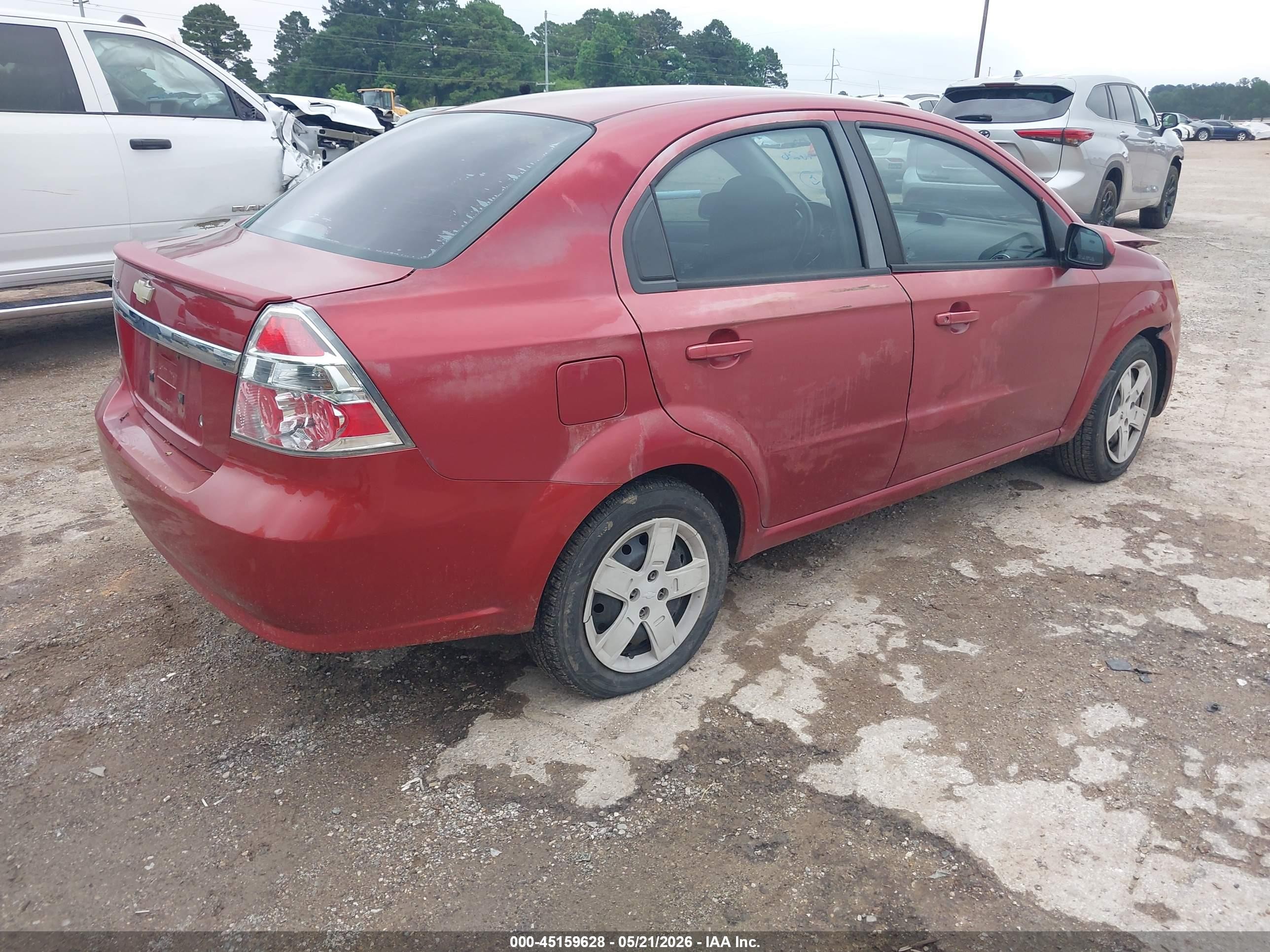 2010 Chevrolet Aveo Lt Maroon vin: KL1TG5DE4AB044267
