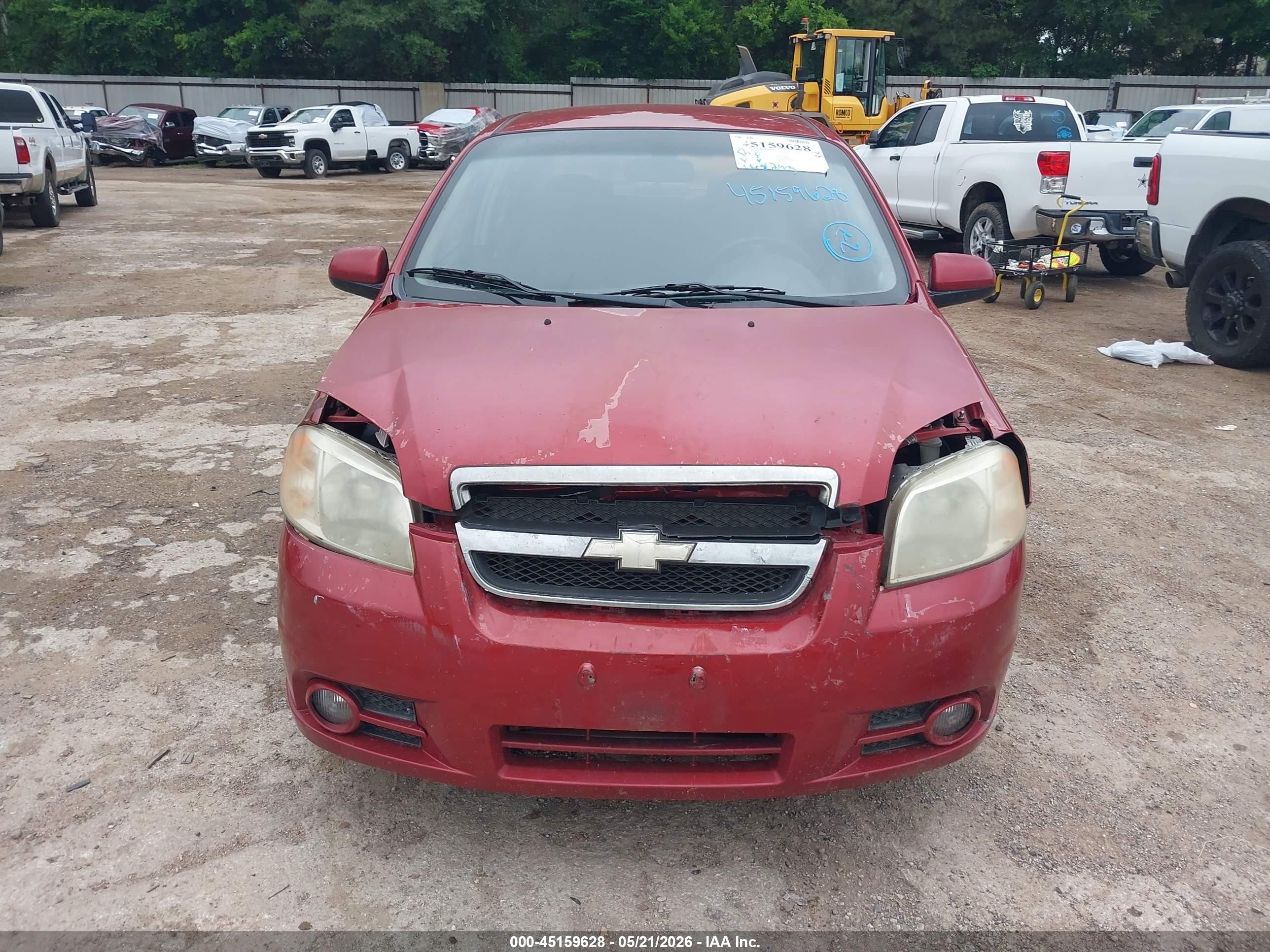 2010 Chevrolet Aveo Lt Maroon vin: KL1TG5DE4AB044267
