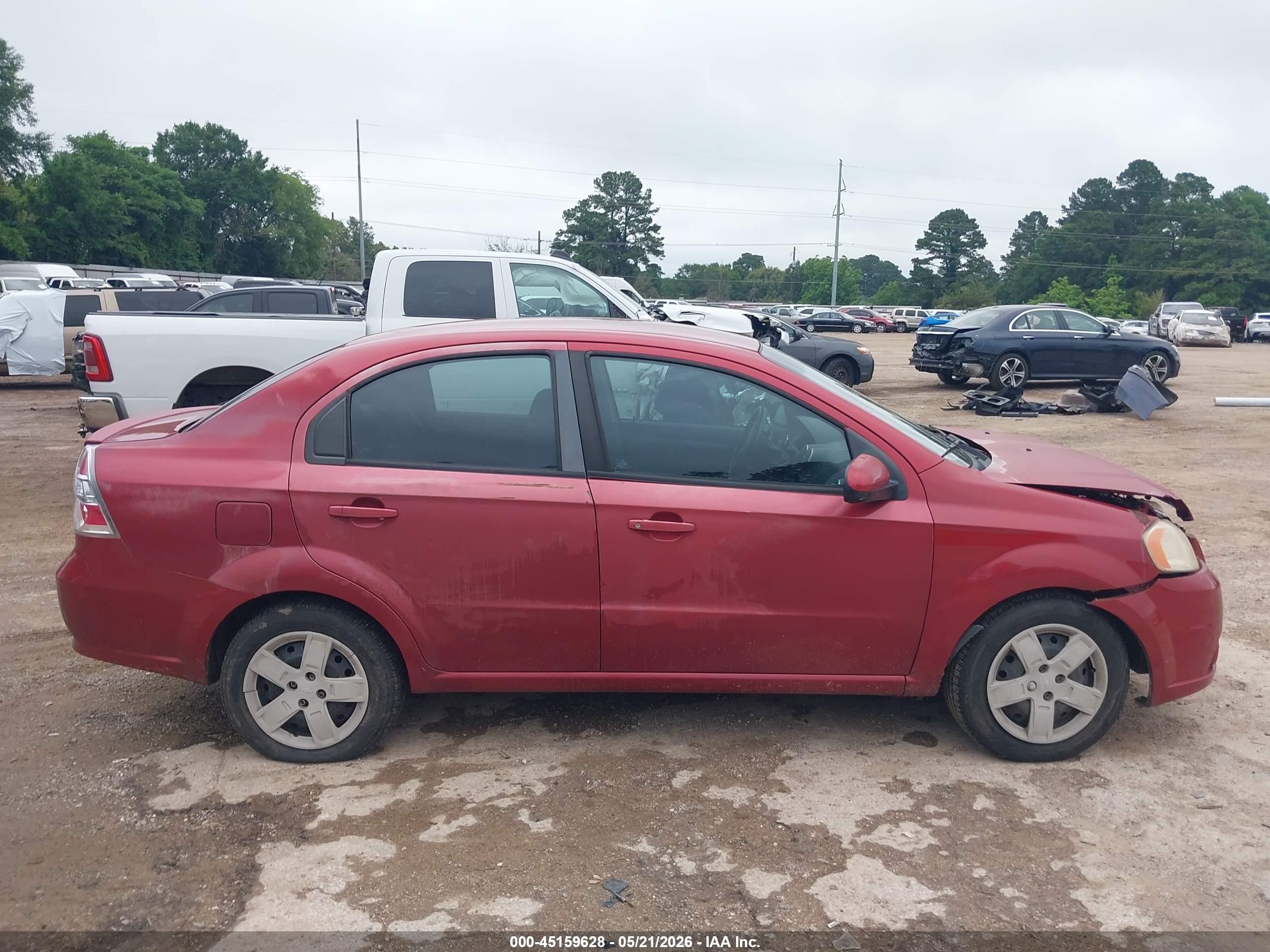 2010 Chevrolet Aveo Lt Maroon vin: KL1TG5DE4AB044267