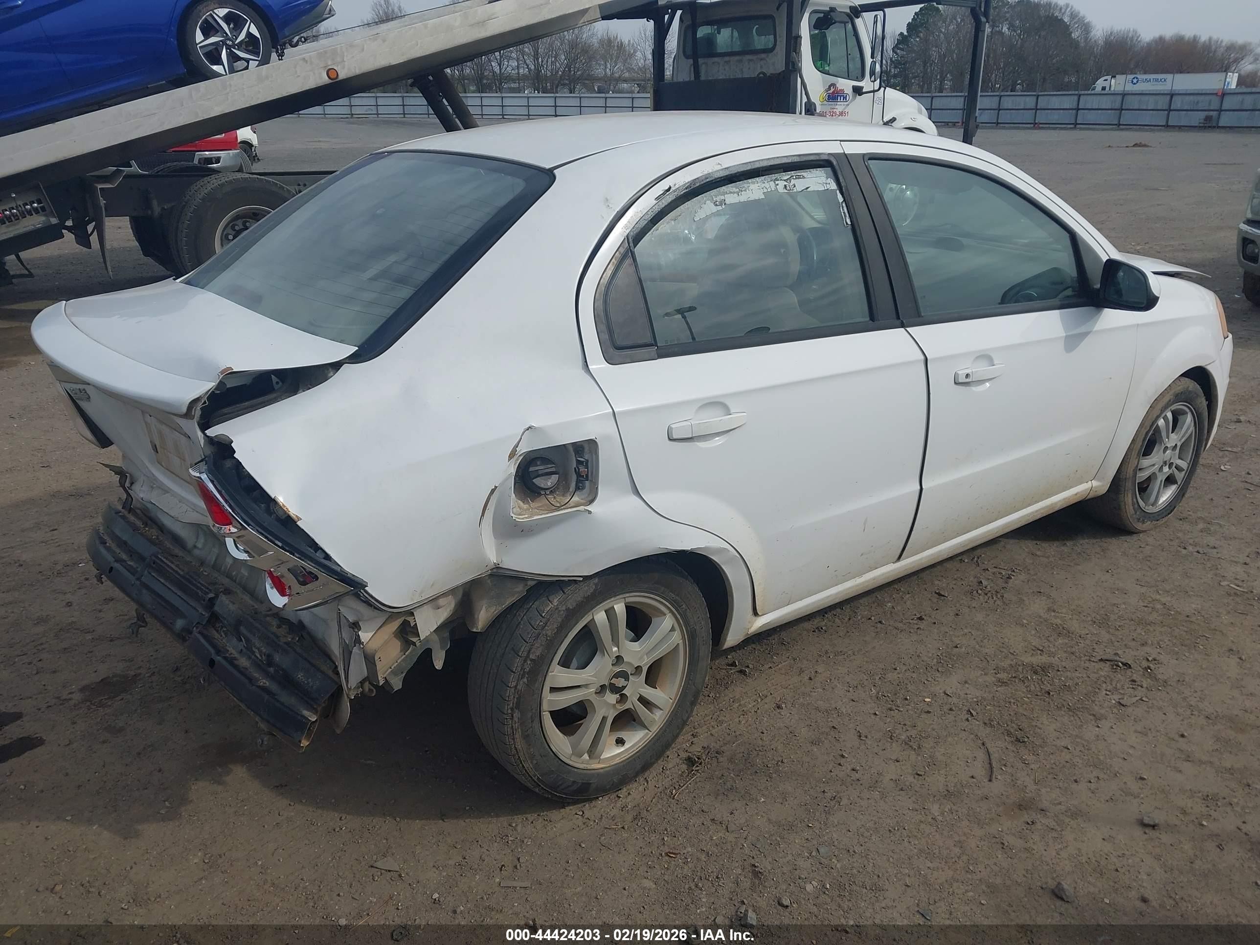 2010 Chevrolet Aveo Lt White vin: KL1TG5DE6AB110821