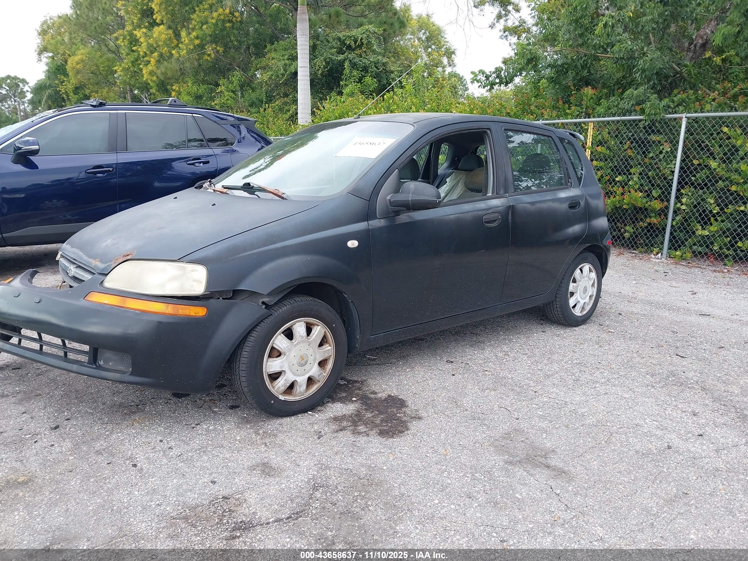 2005 Chevrolet Aveo Lt Blue vin: KL1TG62635B416138