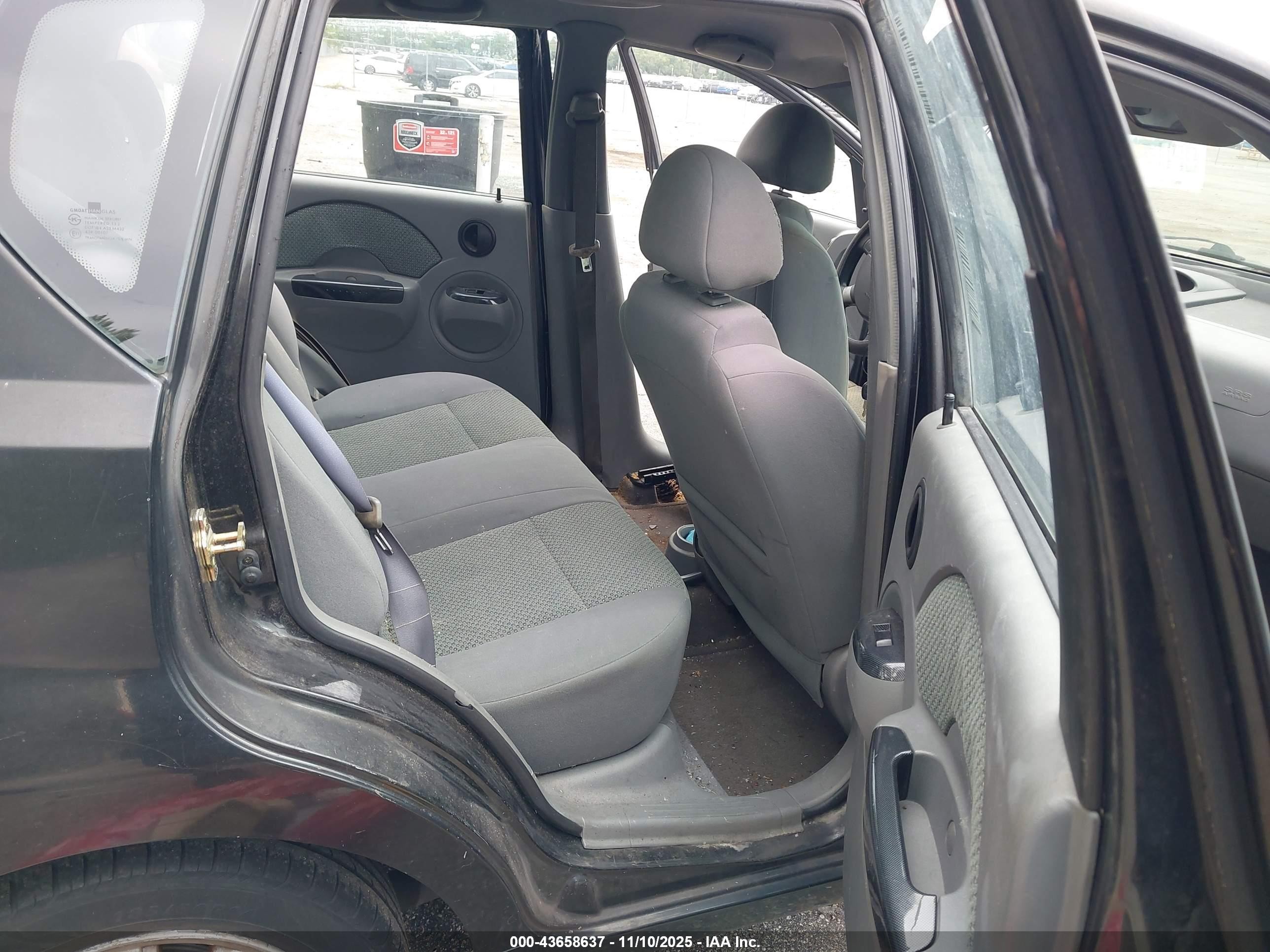 2005 Chevrolet Aveo Lt Blue vin: KL1TG62635B416138