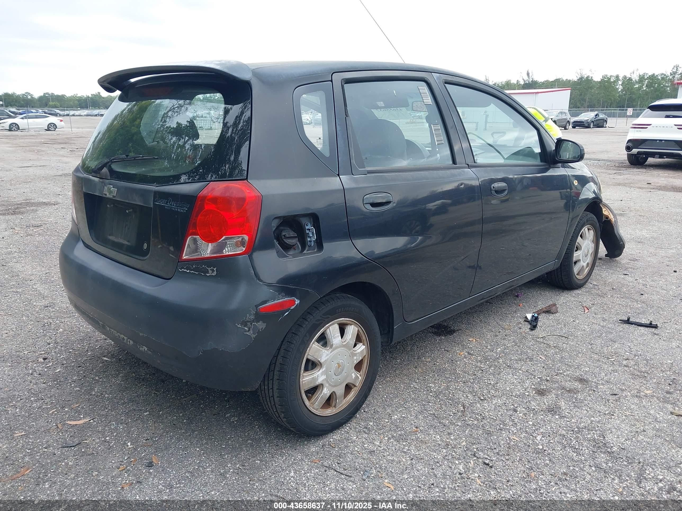 2005 Chevrolet Aveo Lt Blue vin: KL1TG62635B416138