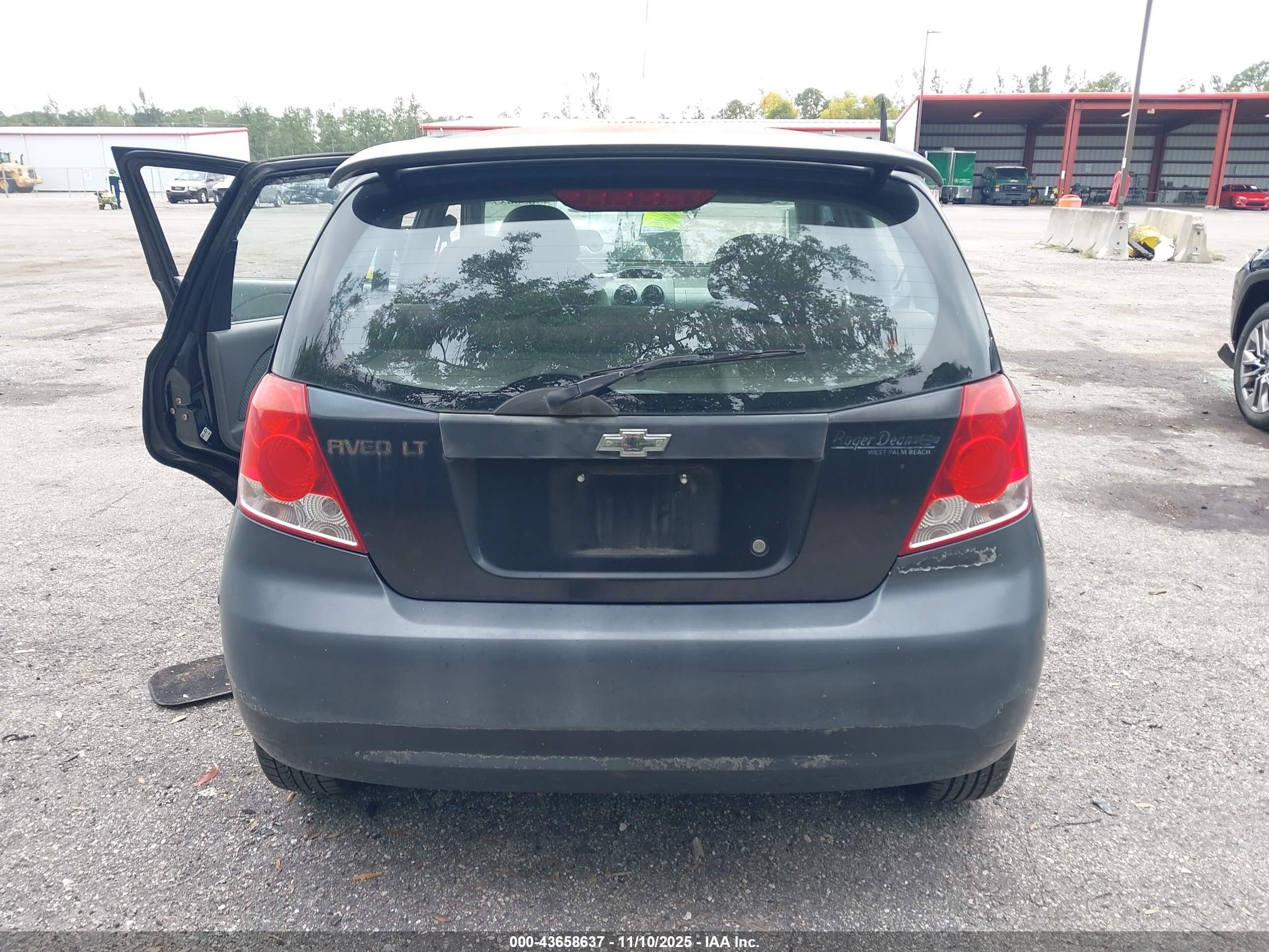 2005 Chevrolet Aveo Lt Blue vin: KL1TG62635B416138