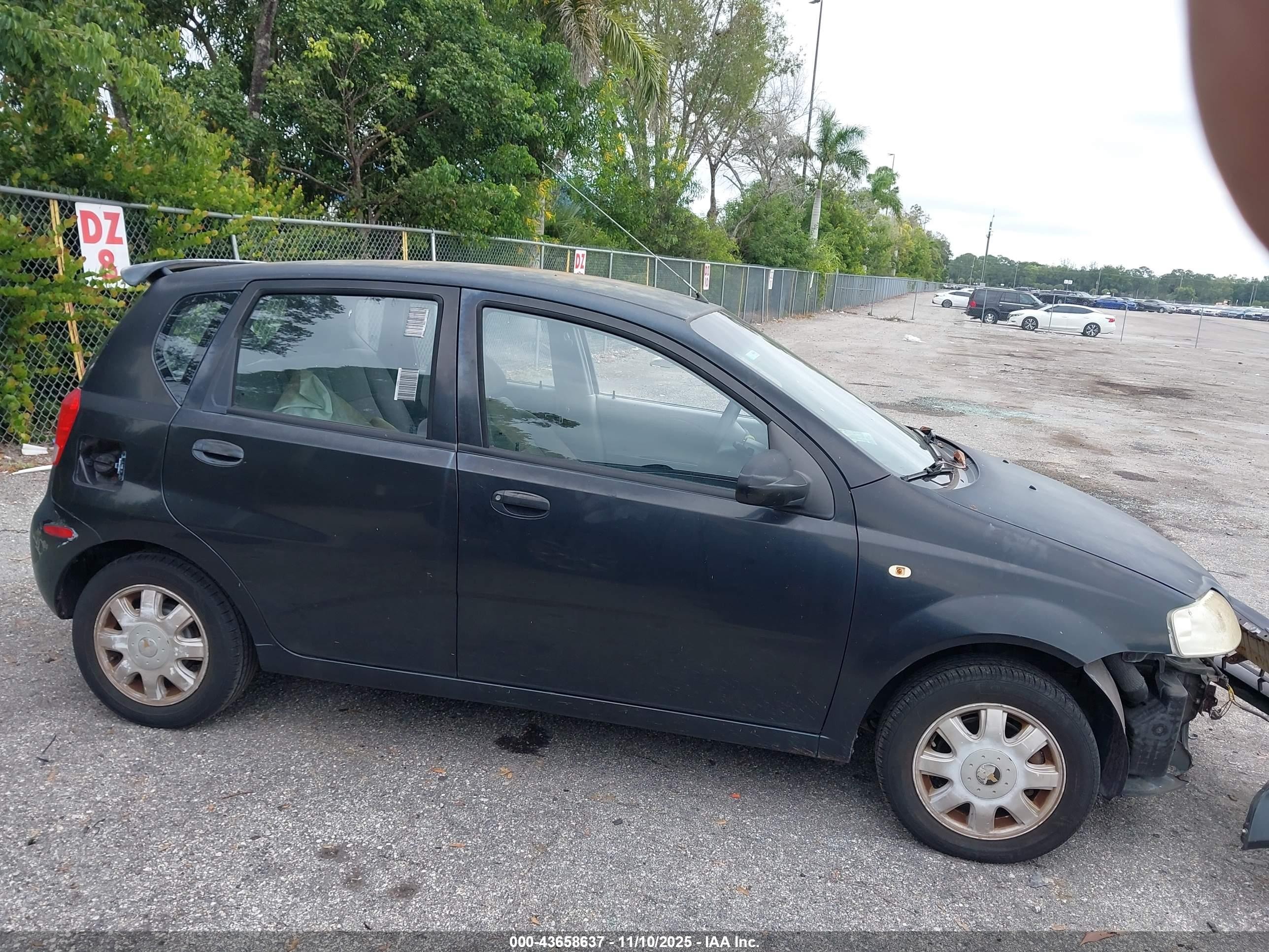 2005 Chevrolet Aveo Lt Blue vin: KL1TG62635B416138