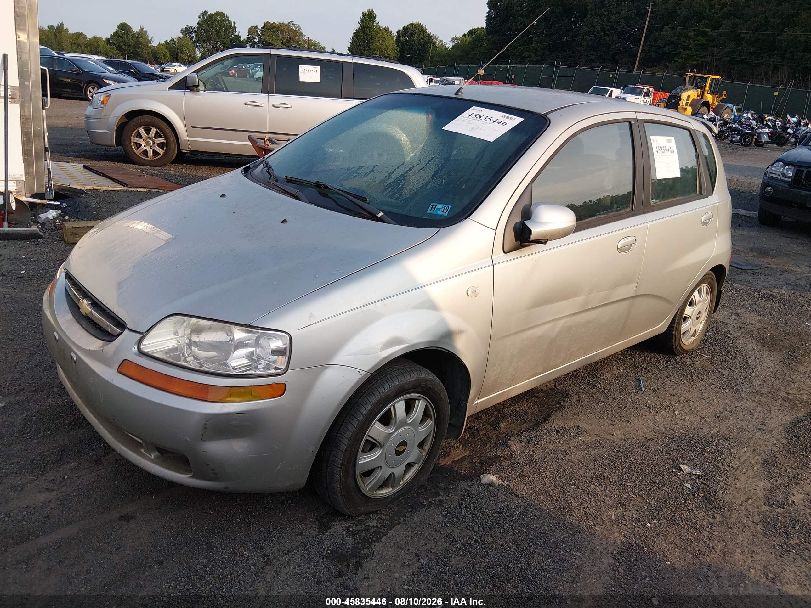 2005 Chevrolet Aveo Lt Silver vin: KL1TG62675B440961